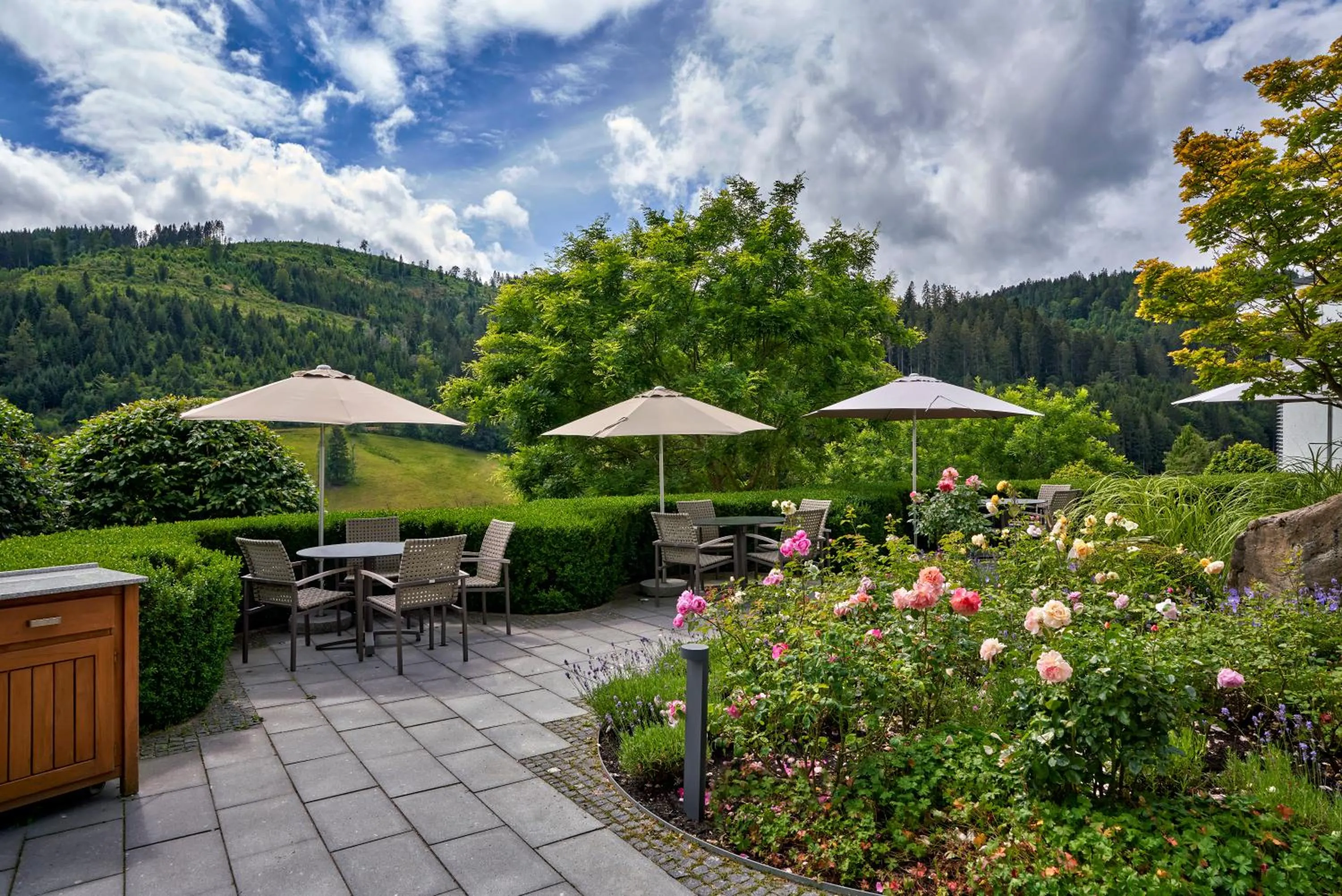 Garden in Hotel Traube Tonbach