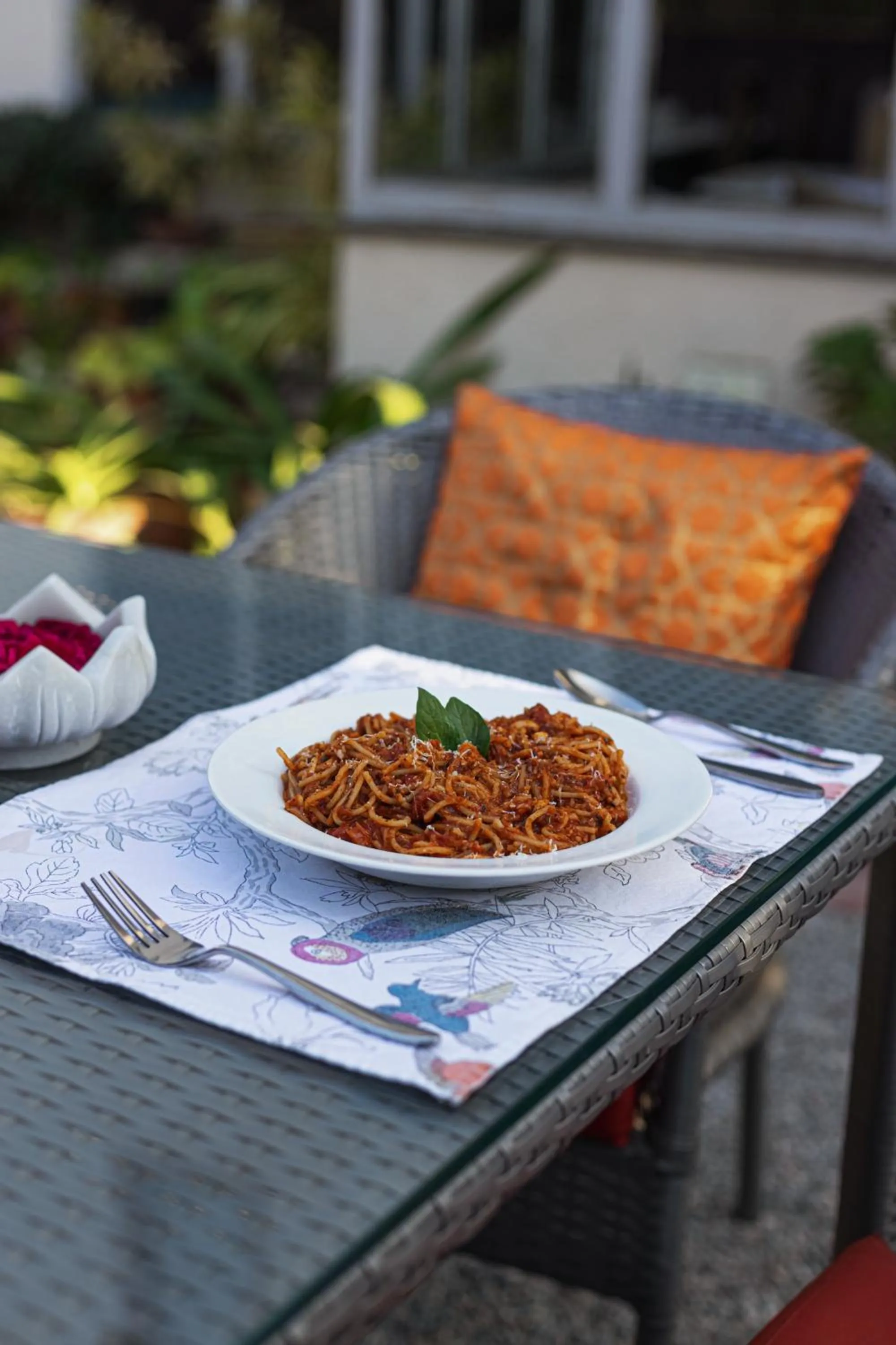 Patio in Ekaa Villa near Taj Mahal