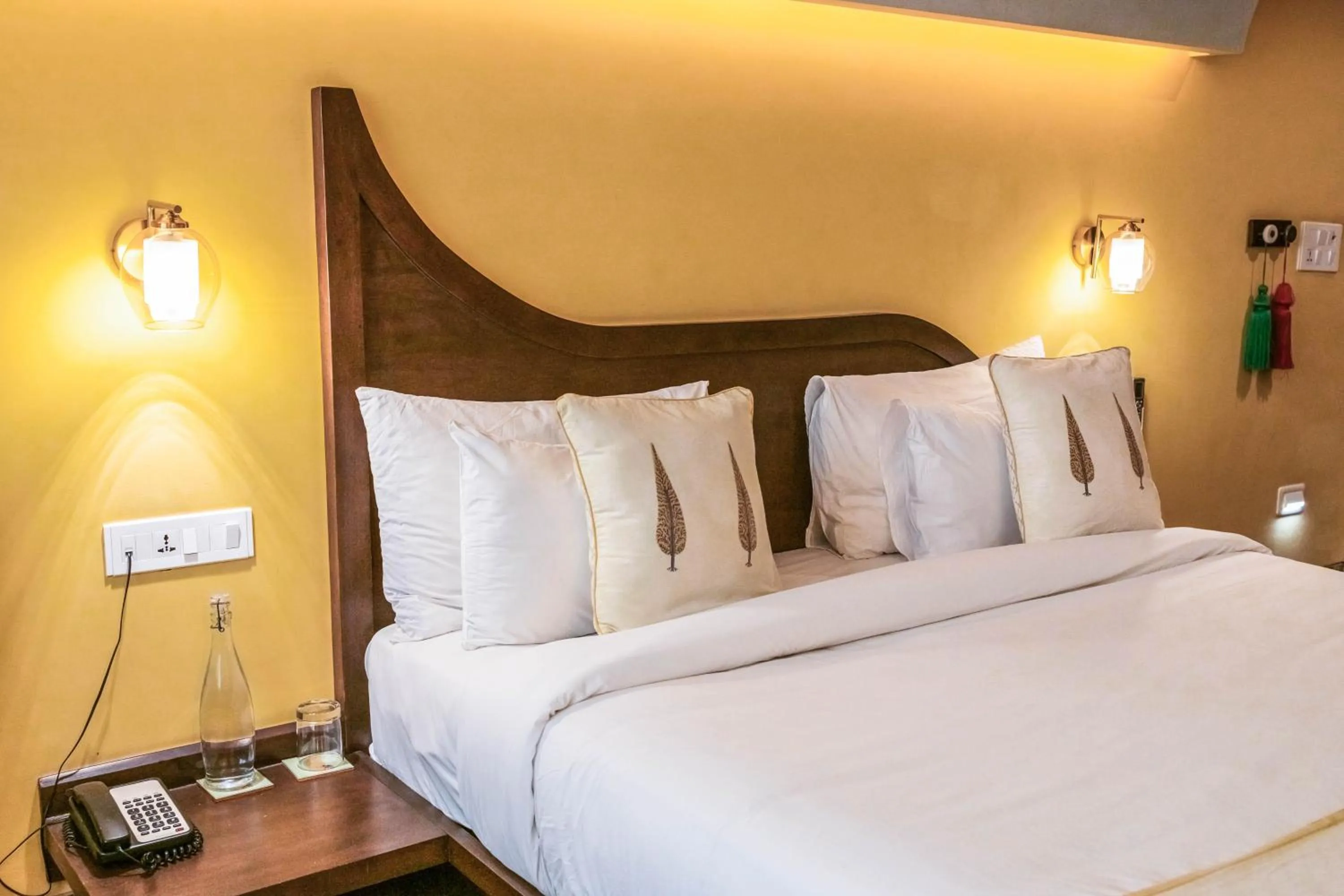 Bed in Ekaa Villa near Taj Mahal