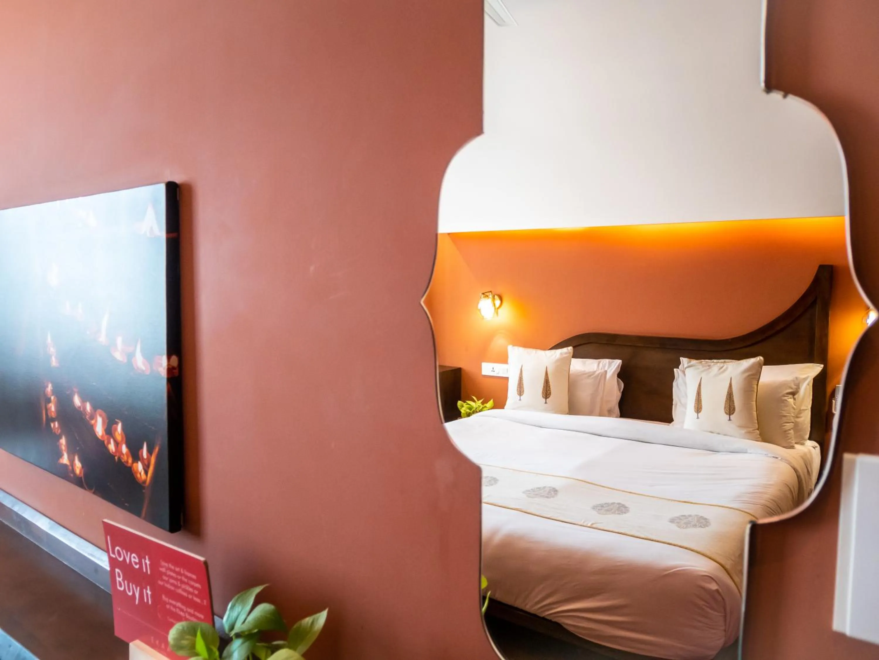 Bed in Ekaa Villa near Taj Mahal