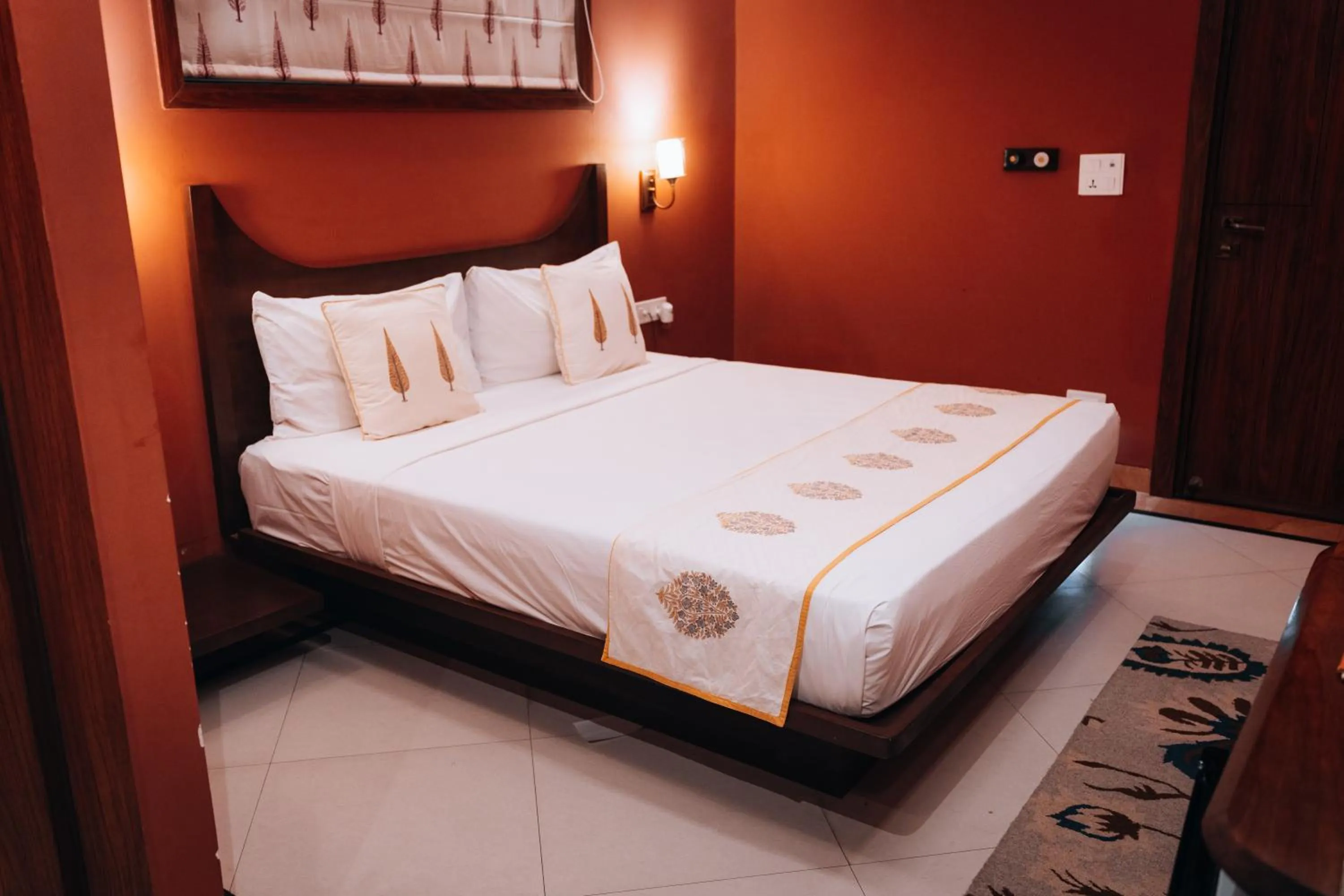 Bed in Ekaa Villa near Taj Mahal