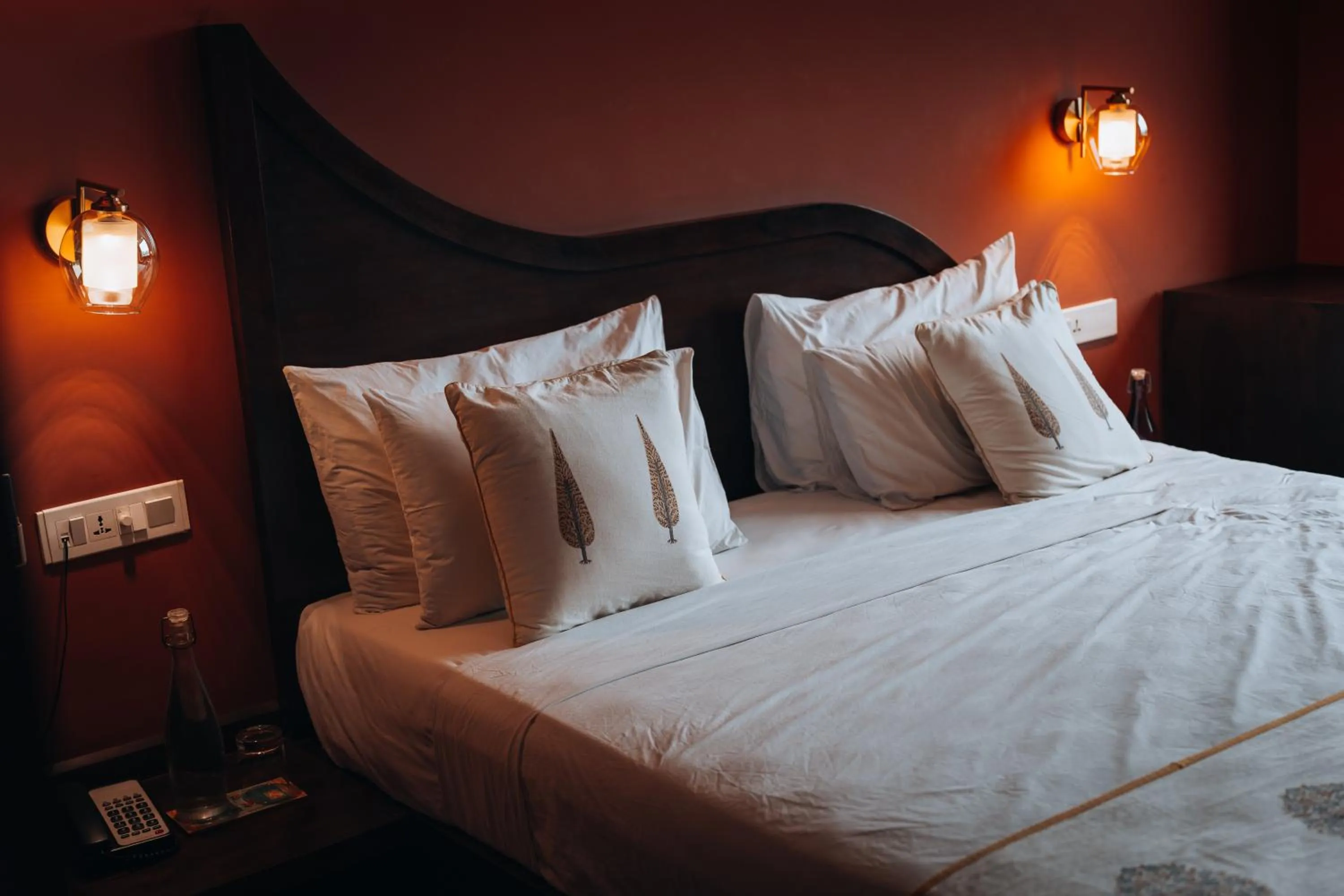 Bed in Ekaa Villa near Taj Mahal