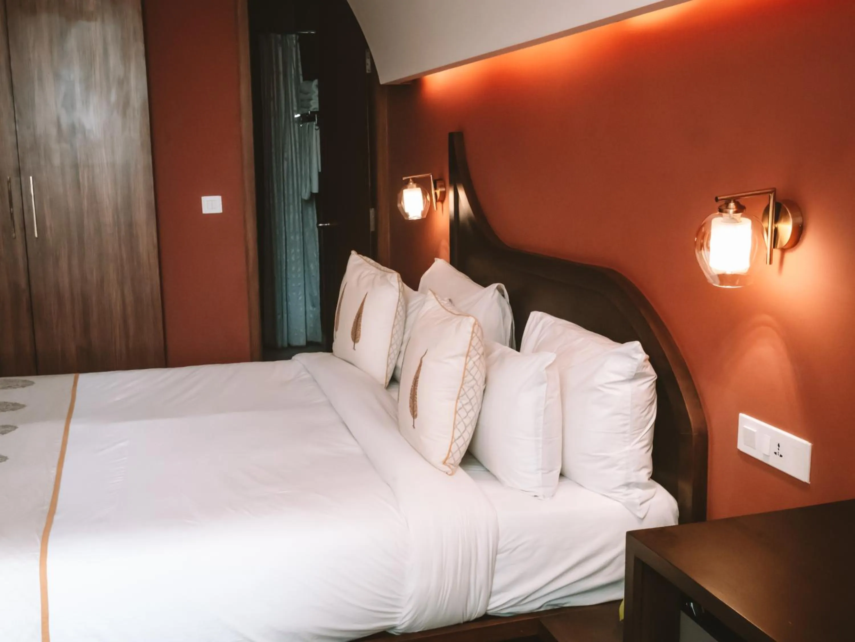 Bed in Ekaa Villa near Taj Mahal