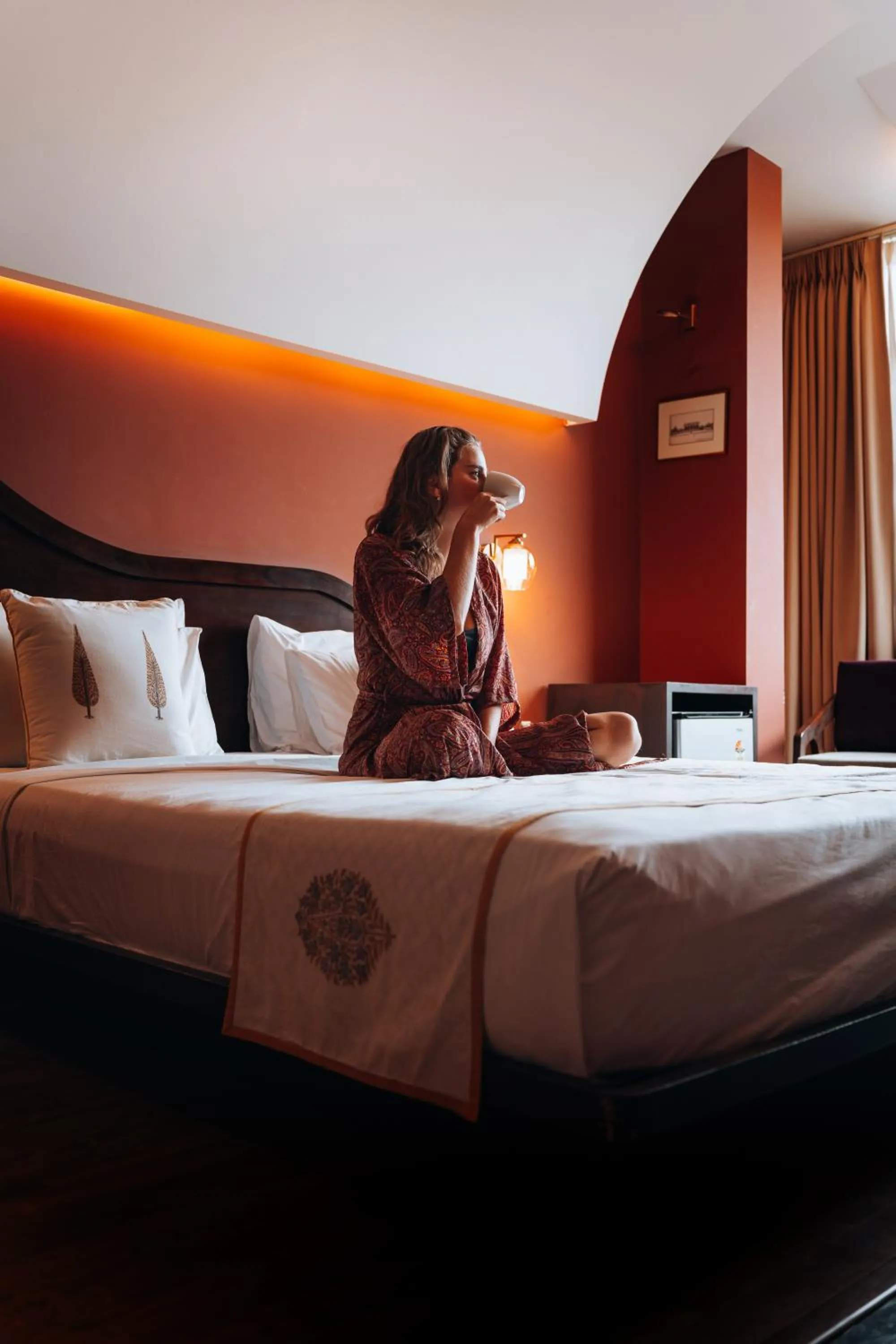 Bed in Ekaa Villa near Taj Mahal