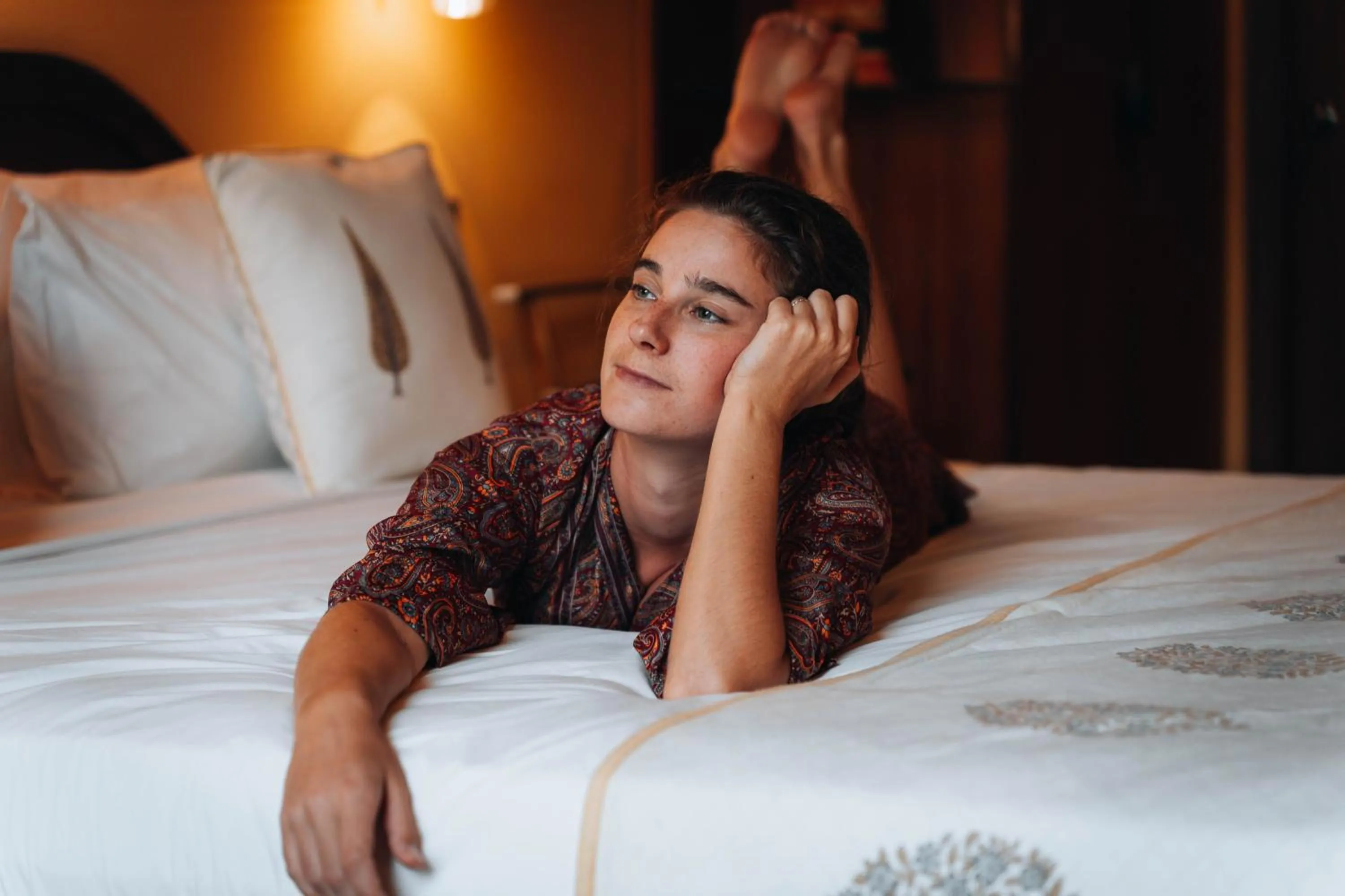 Bed in Ekaa Villa near Taj Mahal