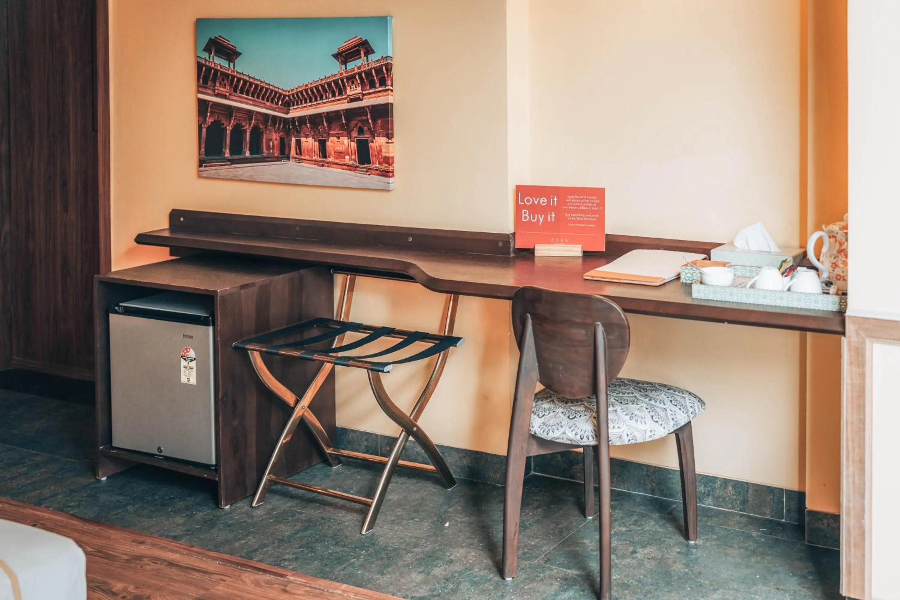 Seating area in Ekaa Villa near Taj Mahal
