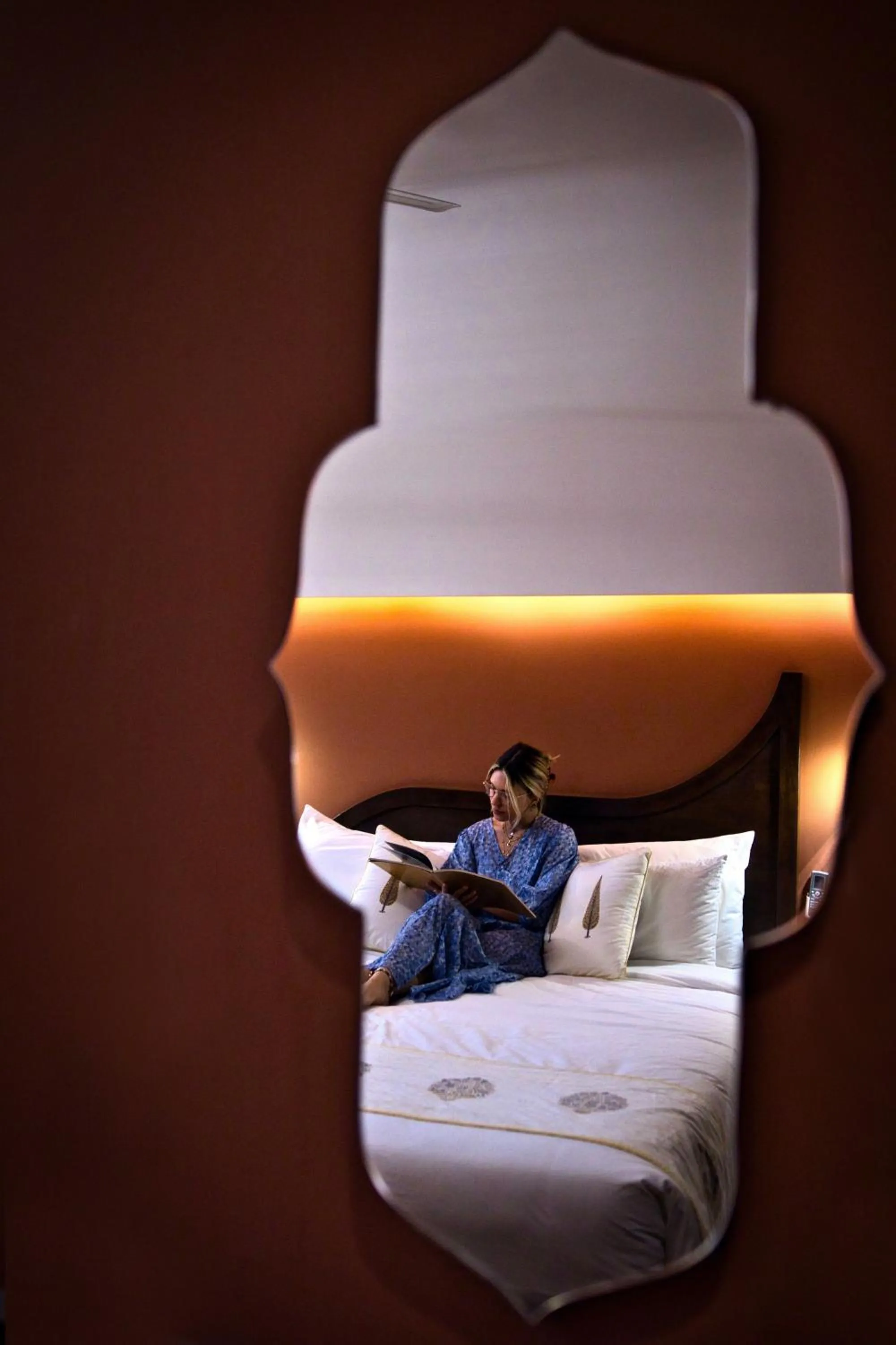 Bed in Ekaa Villa near Taj Mahal