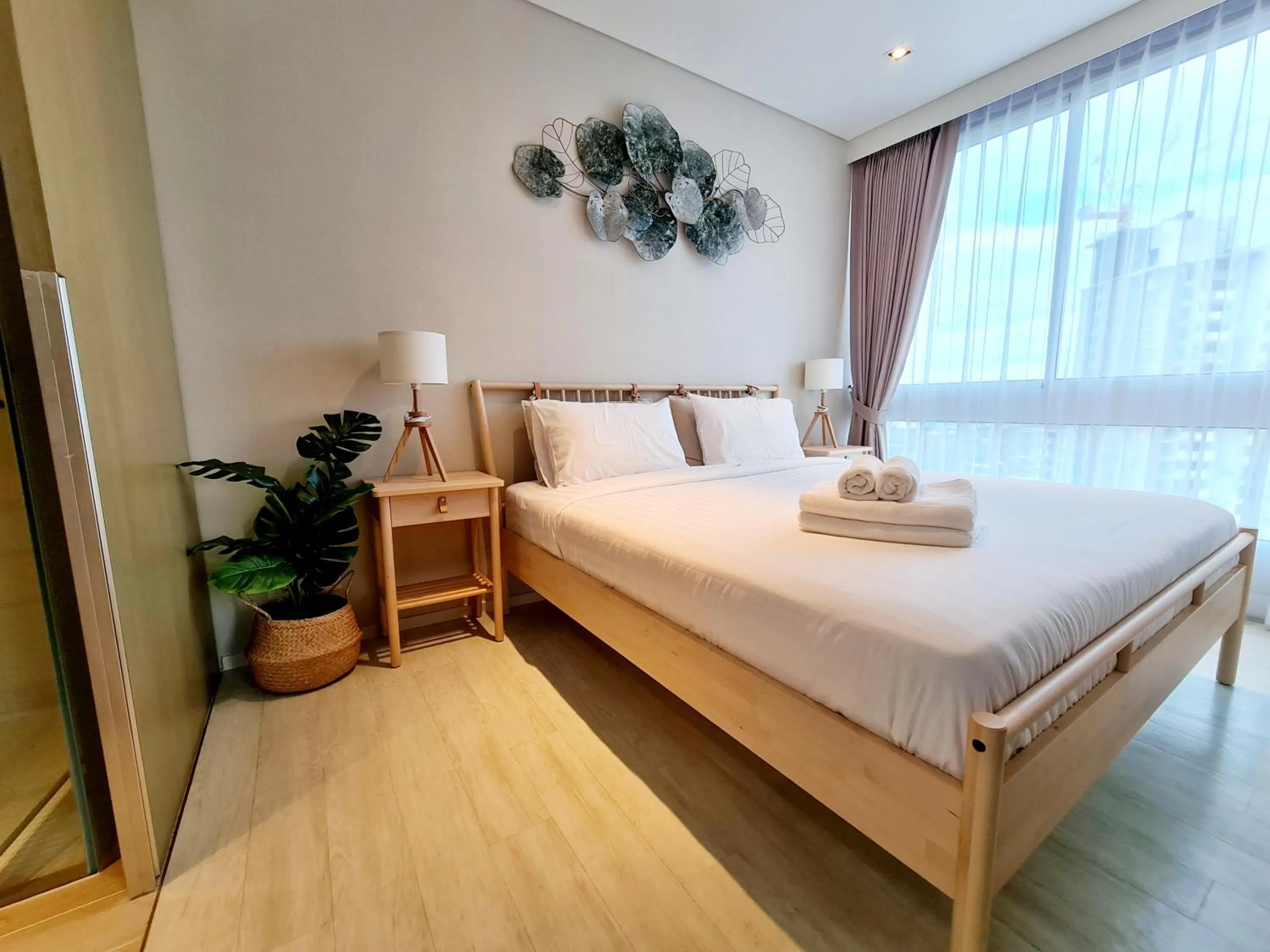 Bedroom, Bed in Veranda Residence pattaya By Sea