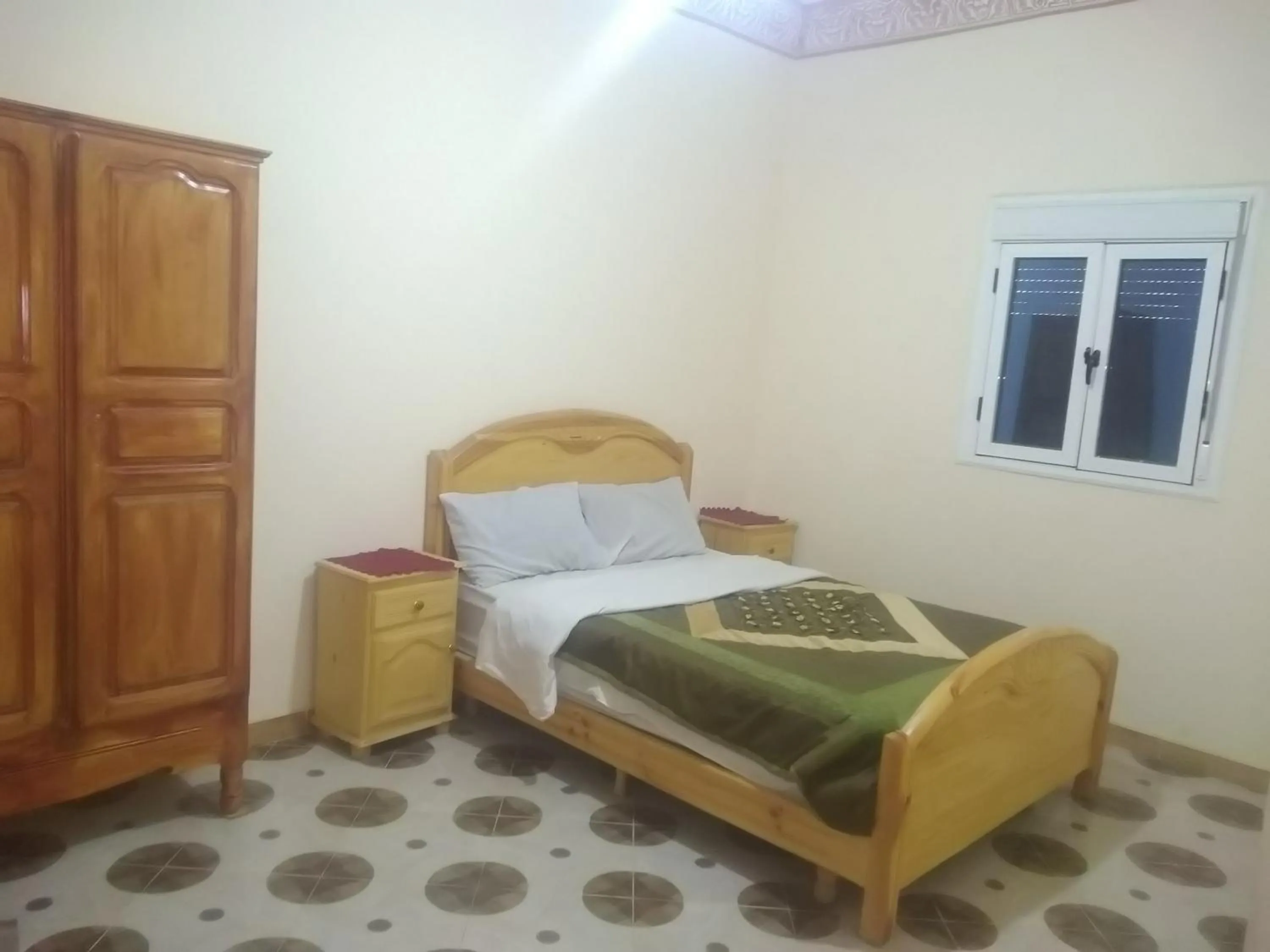 Bed in Merzouga desert apartment