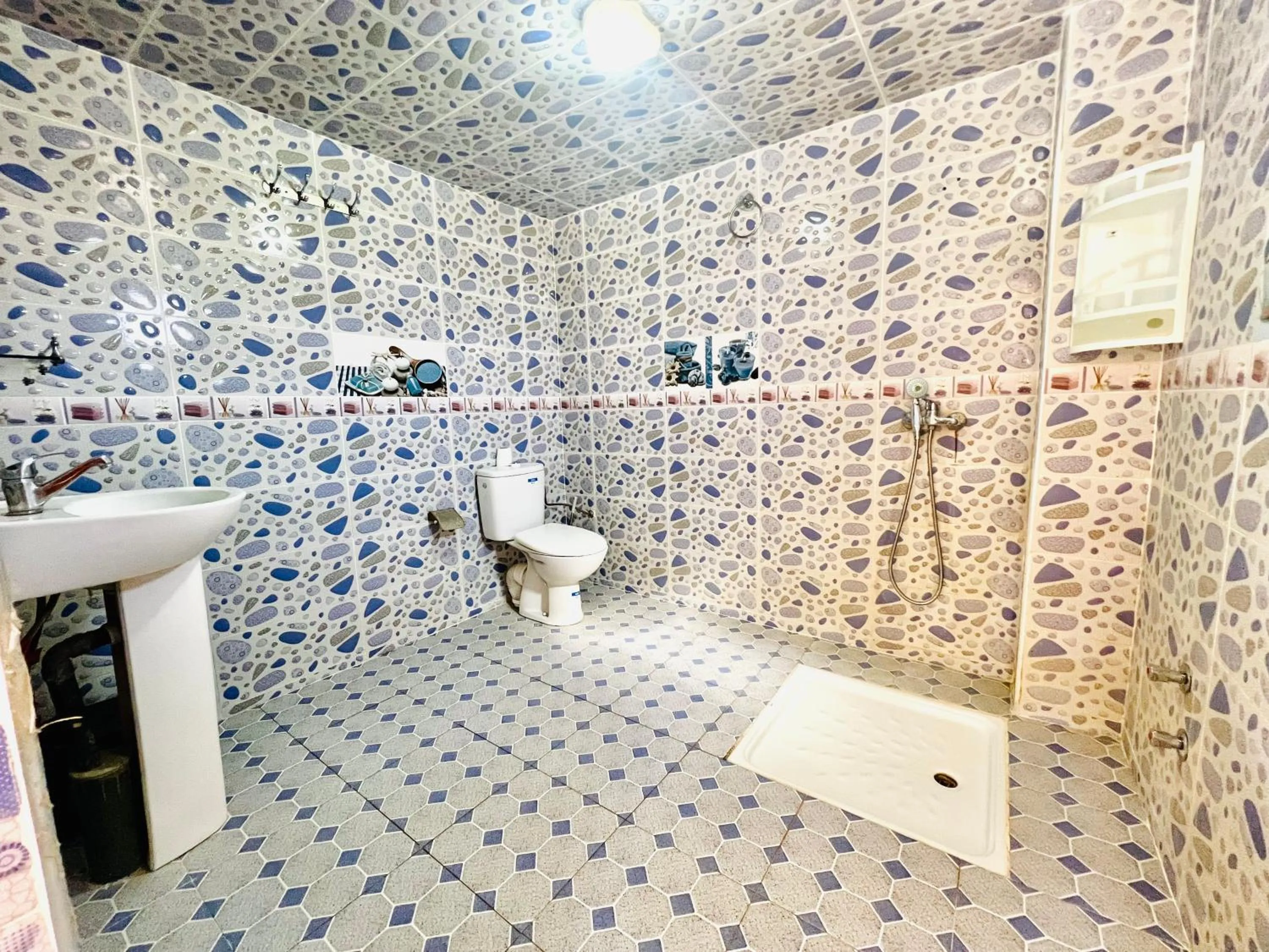 Shower in Merzouga desert apartment