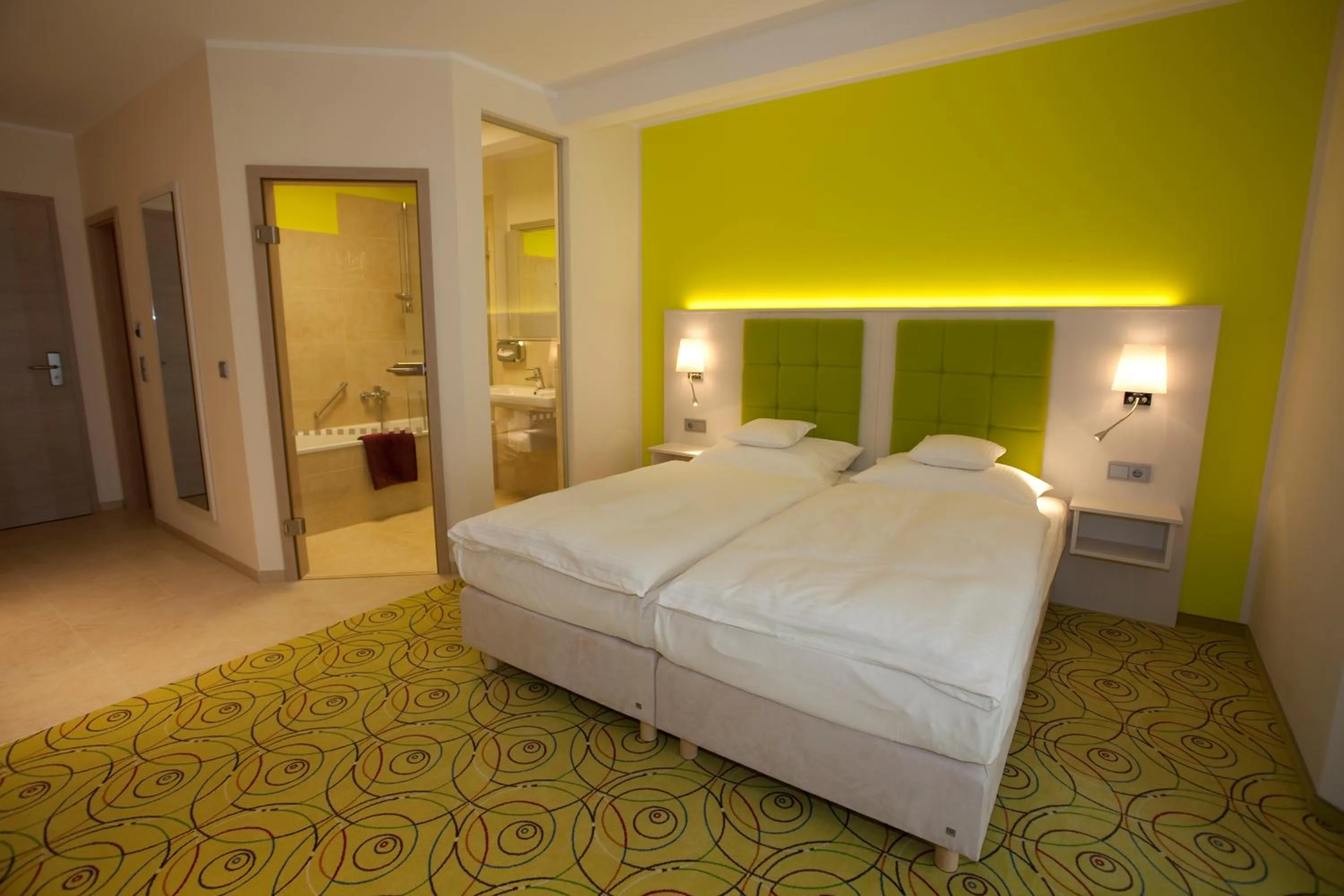 Bed in Hotel Waldperle