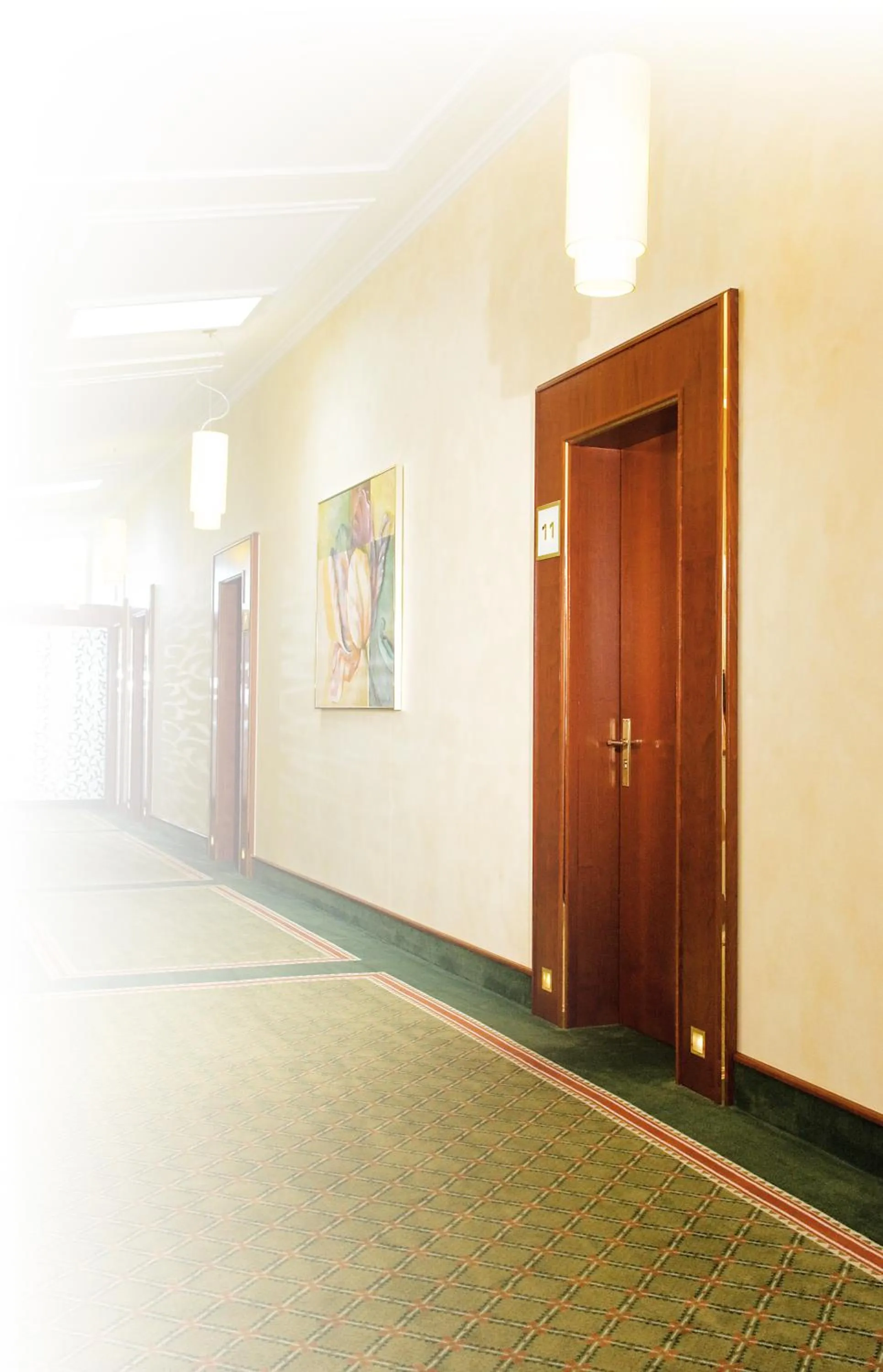 Lobby or reception in Burghotel