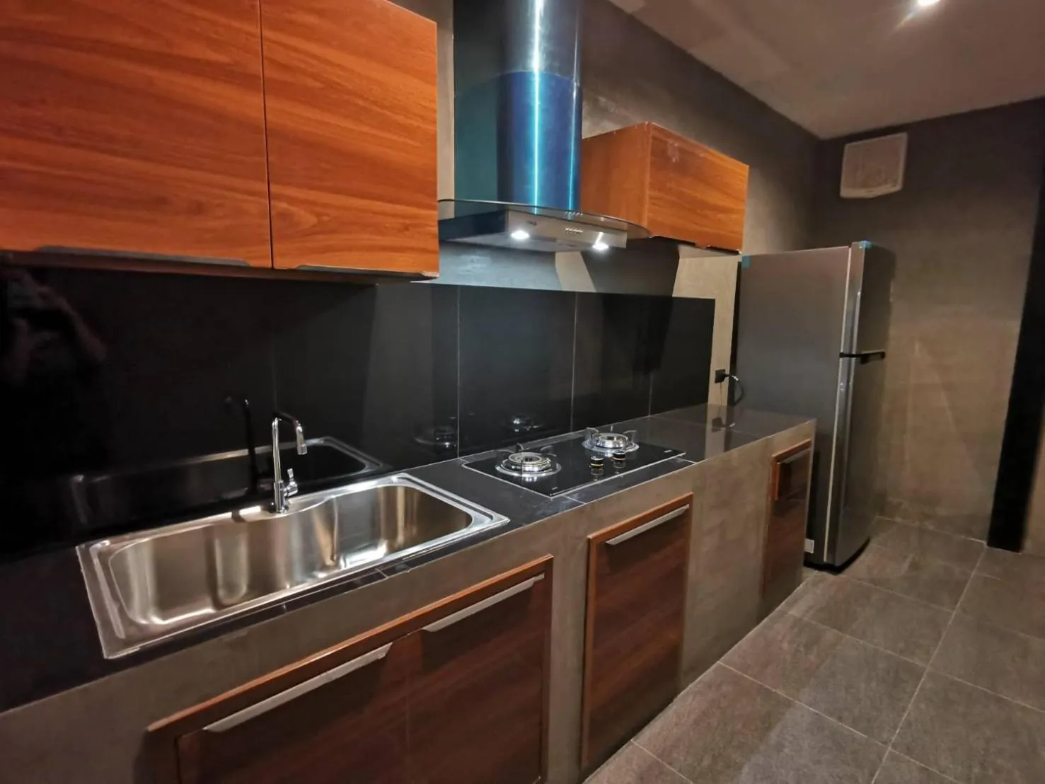 Kitchen or kitchenette in Dojo pool villa