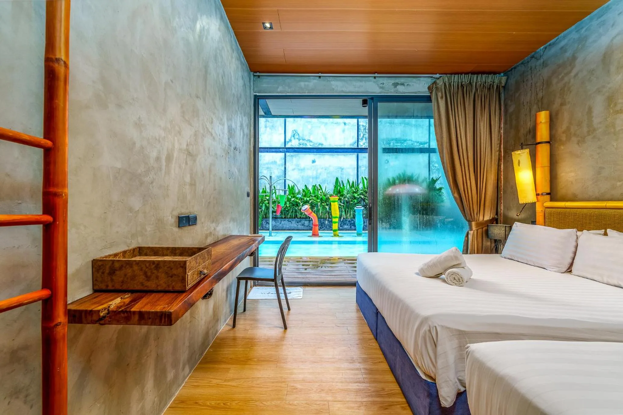 Bedroom, Bed in Dojo pool villa