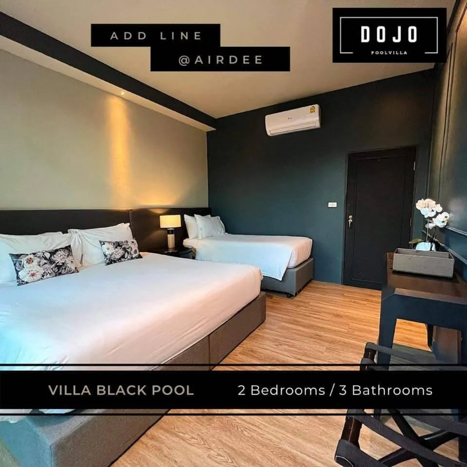 Bedroom, Bed in Dojo pool villa