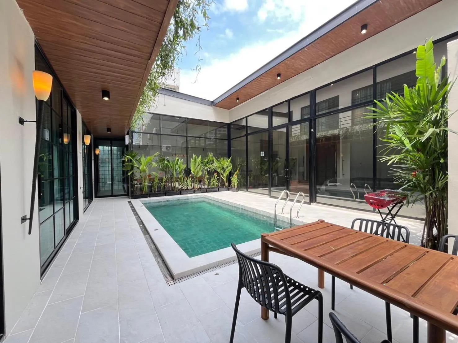 Property building in Dojo pool villa