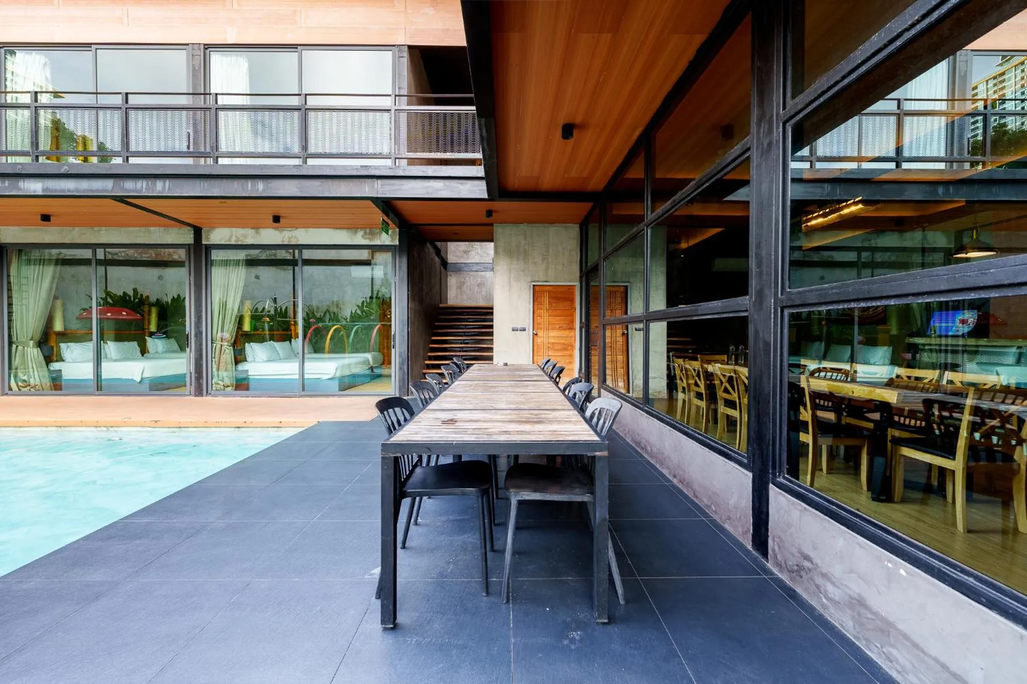 Patio in Dojo pool villa