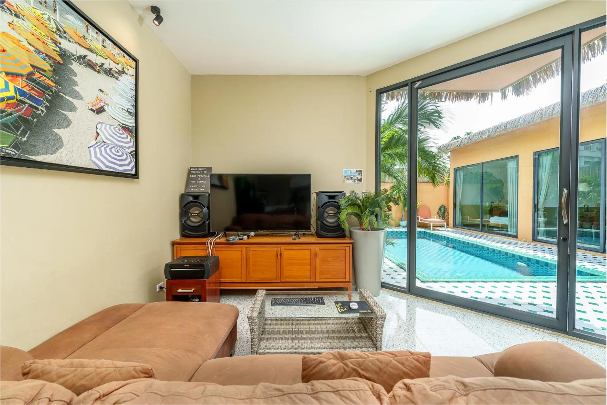 Living room in Dojo pool villa