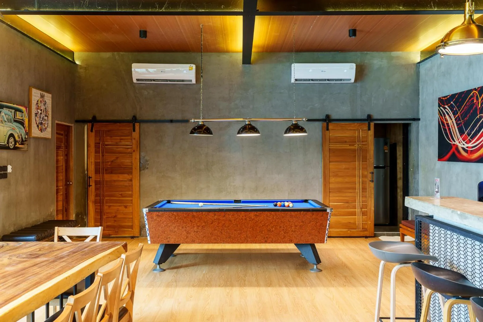 Billiard in Dojo pool villa