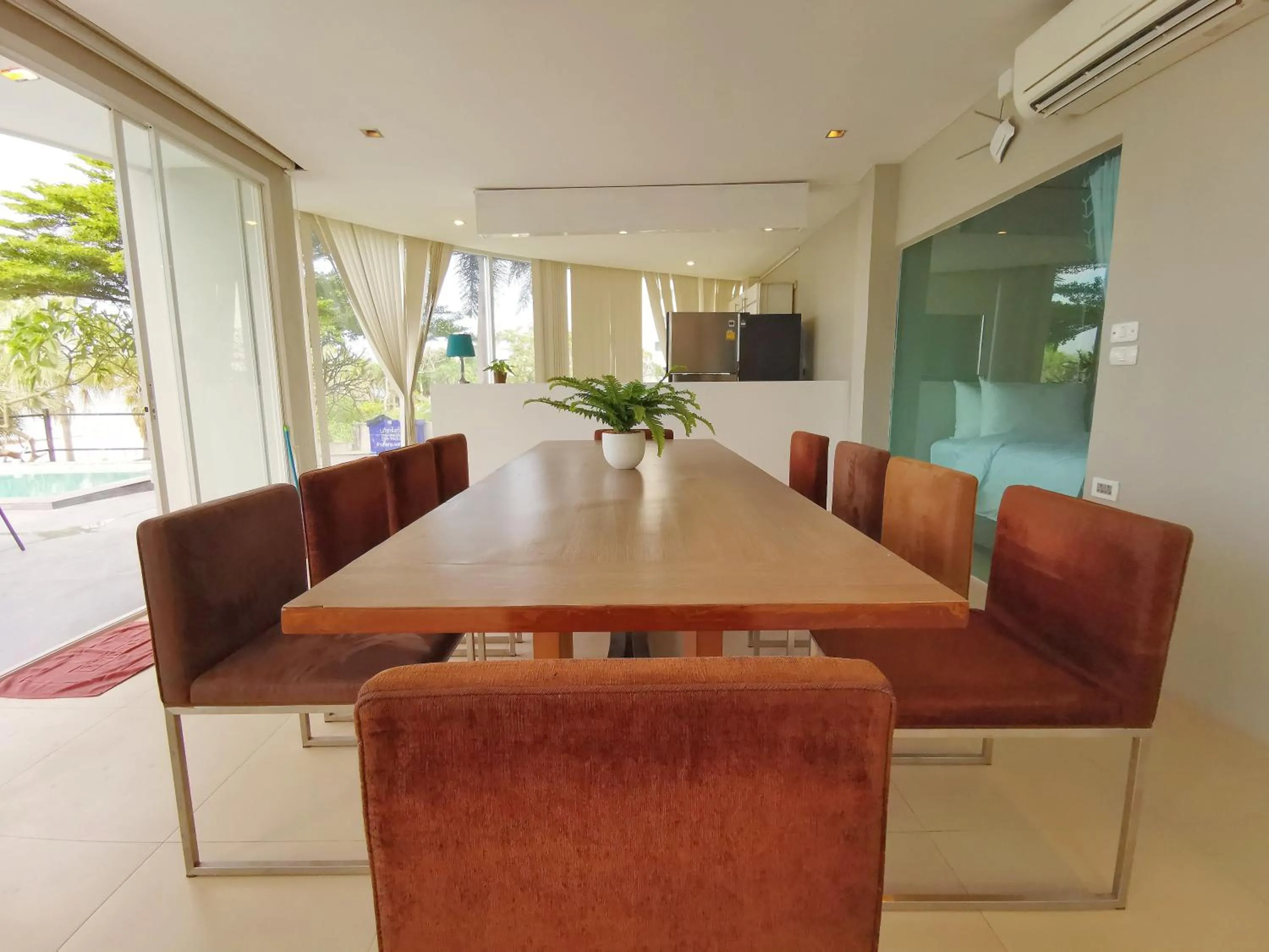 Seating area in Dojo pool villa