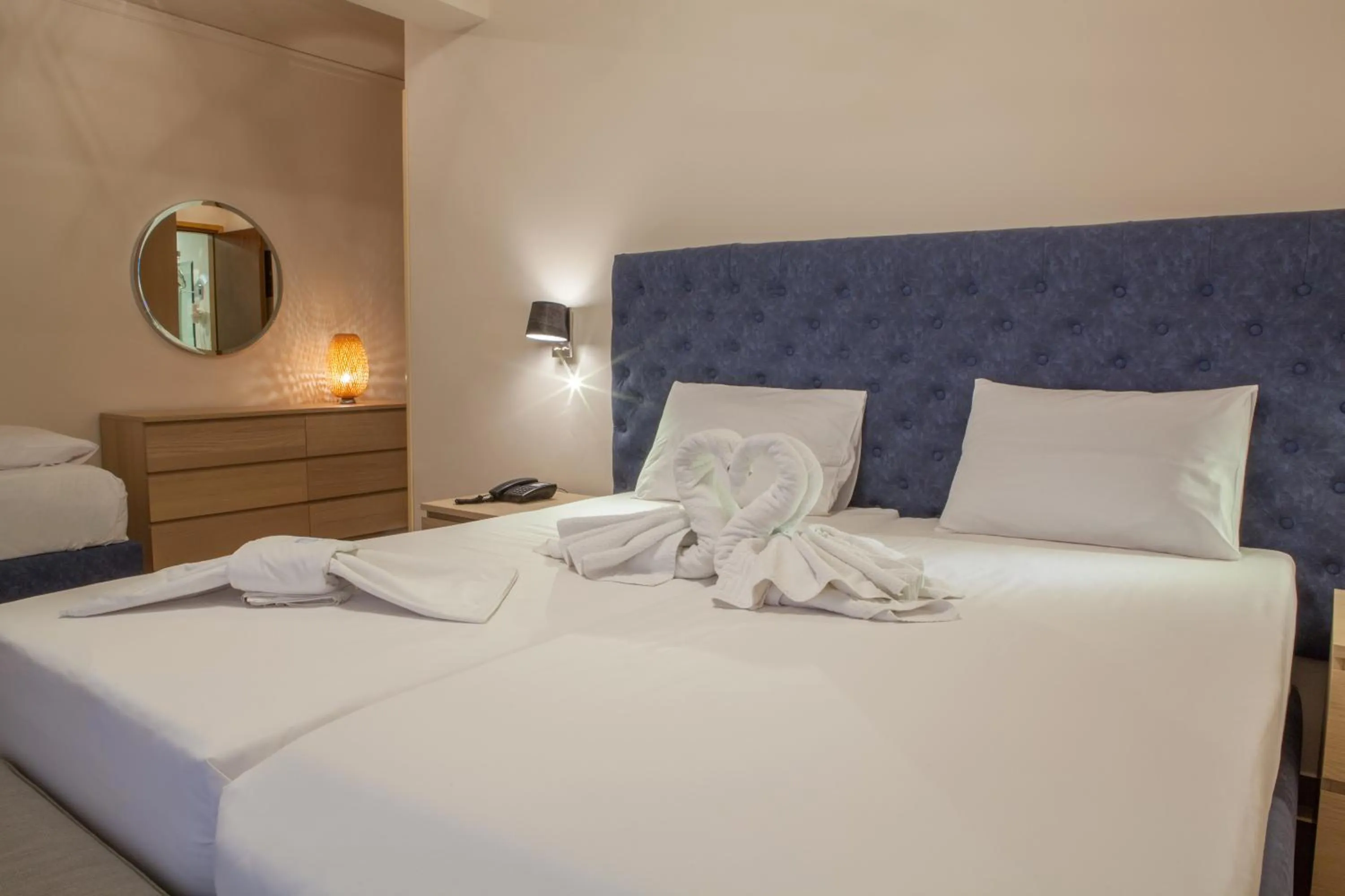 Bed in Pitsakis Hotel