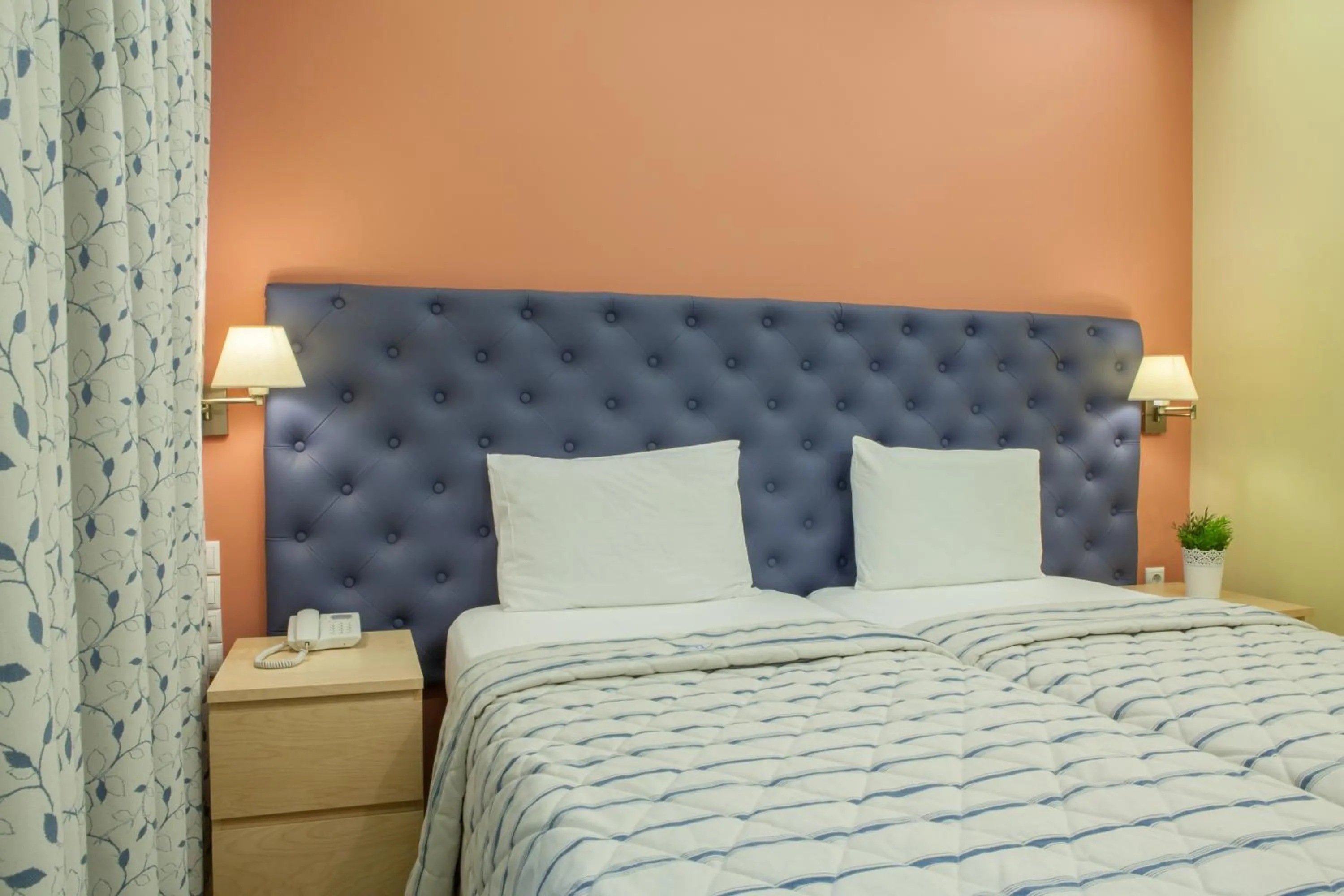 Bed in Pitsakis Hotel