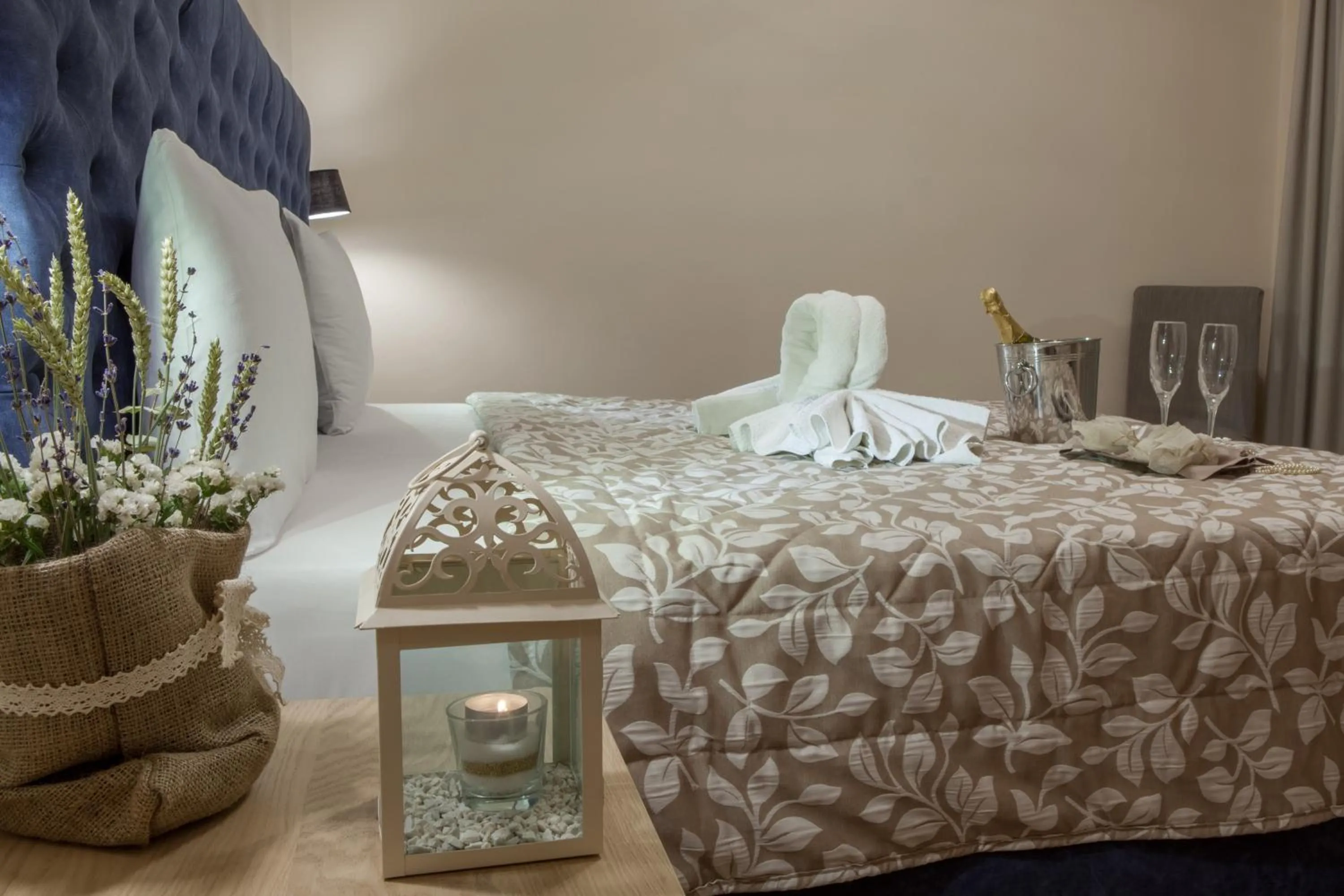 Bed in Pitsakis Hotel