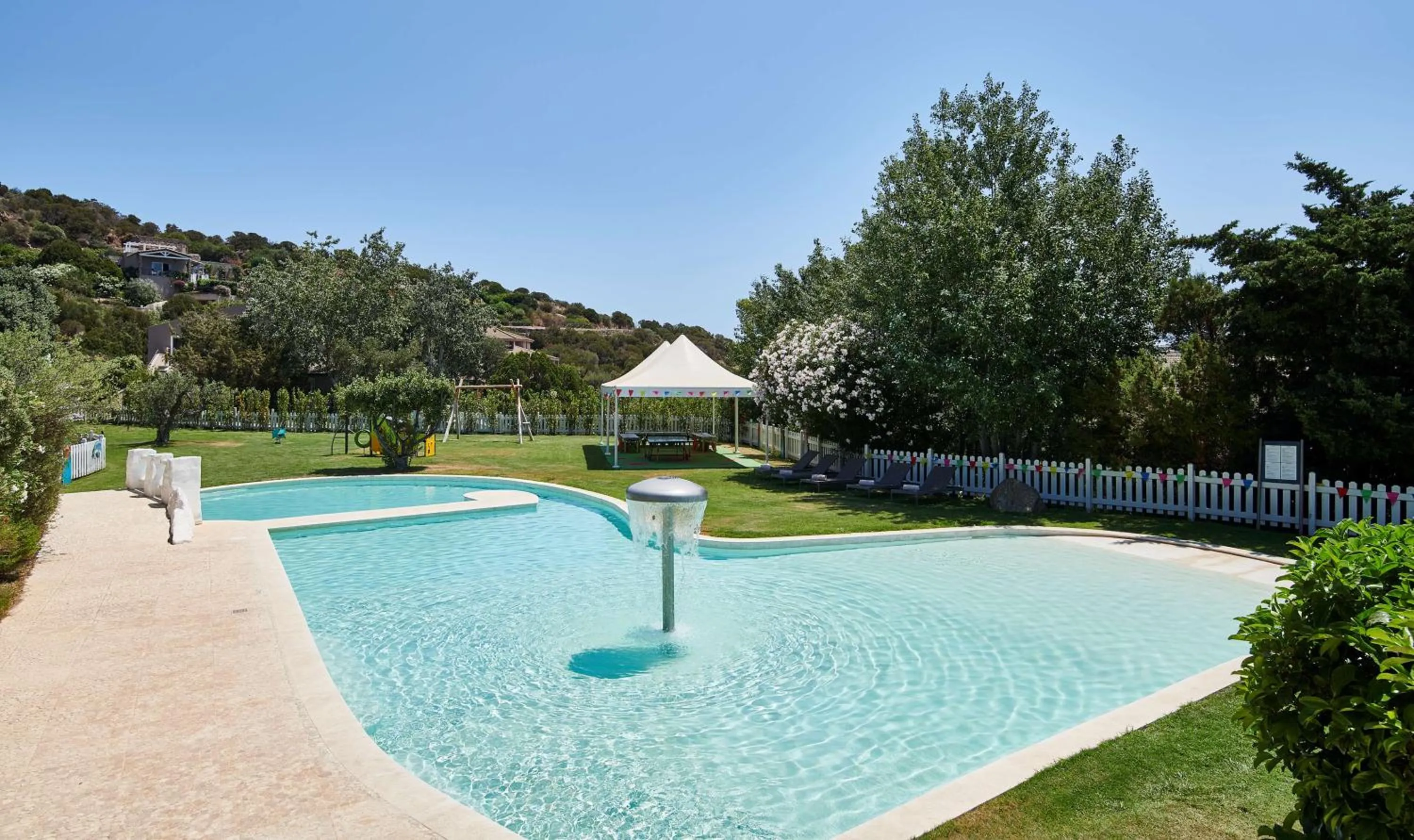 Pool view in Conrad Chia Laguna Sardinia