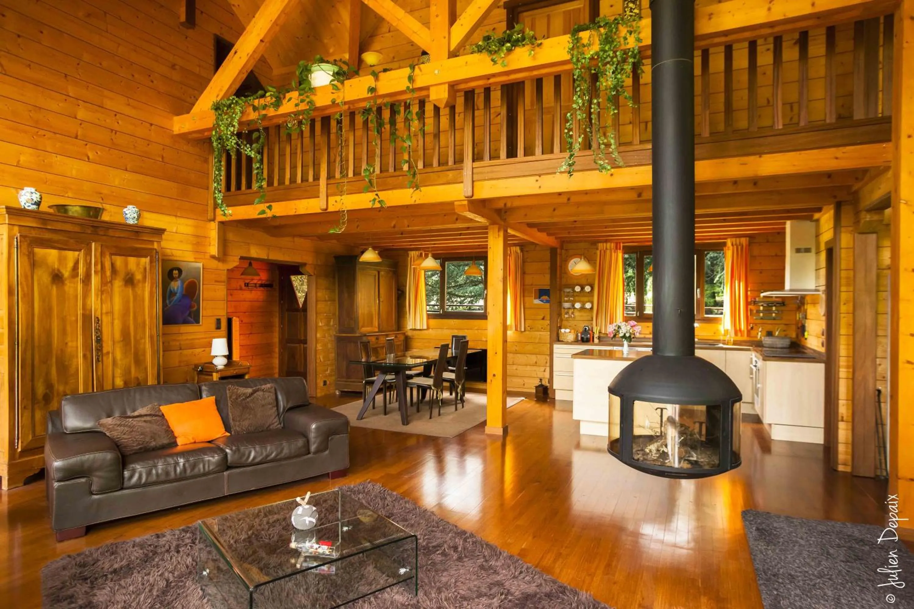 Living room in Chambres d'Hôtes Le Chalet