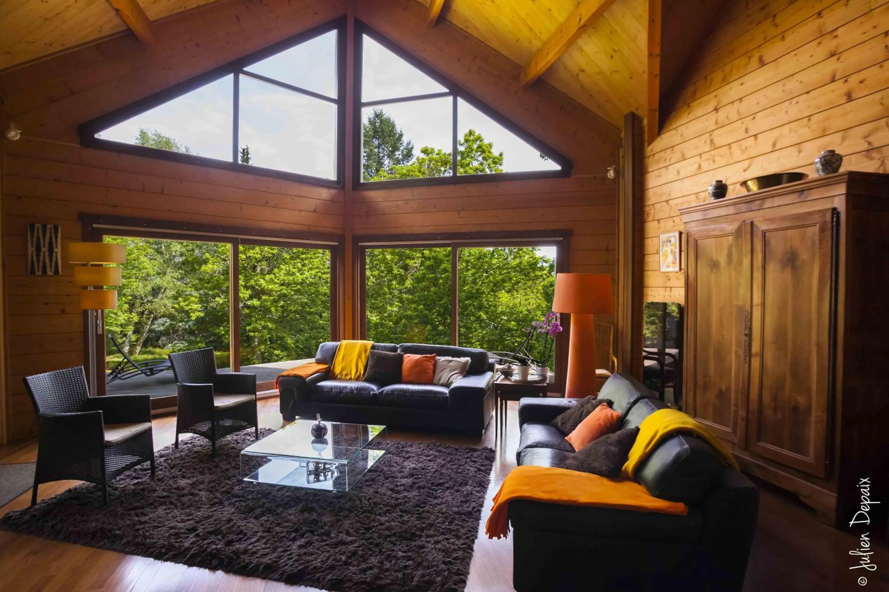 Living room in Chambres d'Hôtes Le Chalet