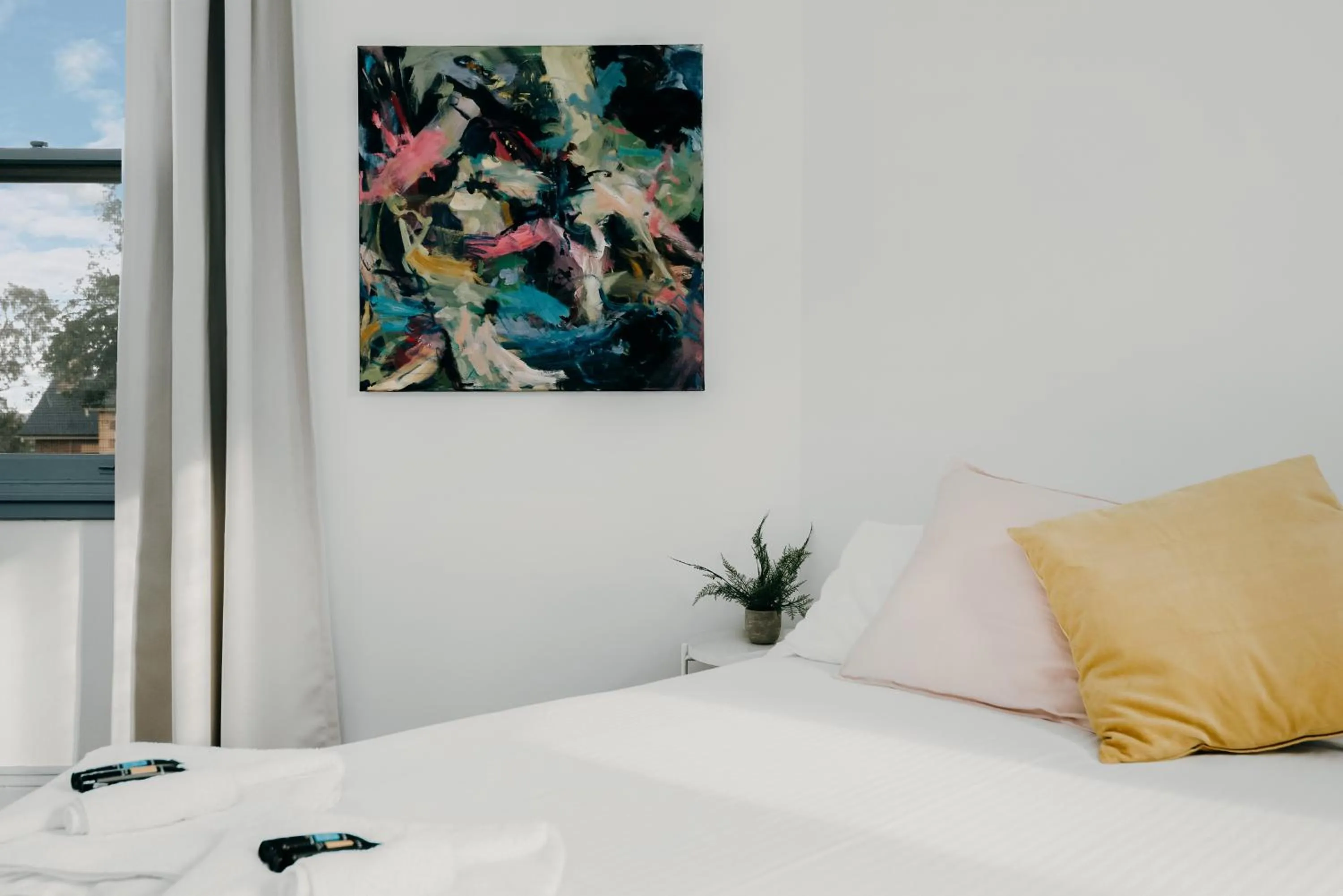 Decorative detail, Bed in The Victoria Hotel Bathurst