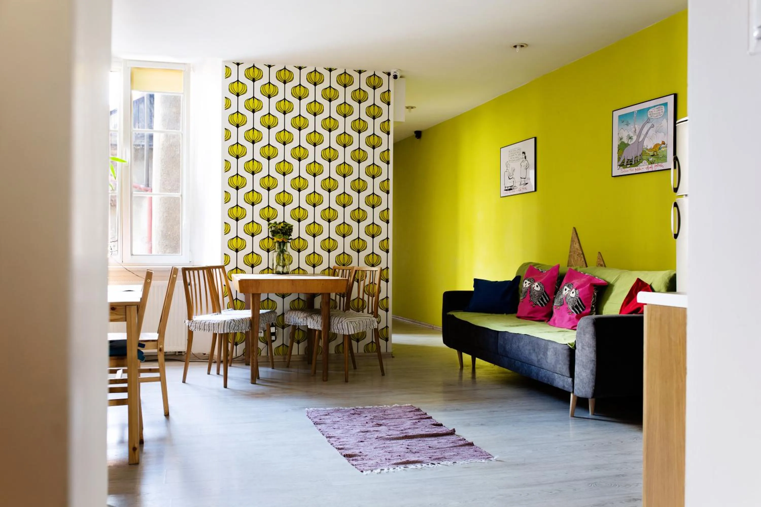 Living room in Folk Hostel