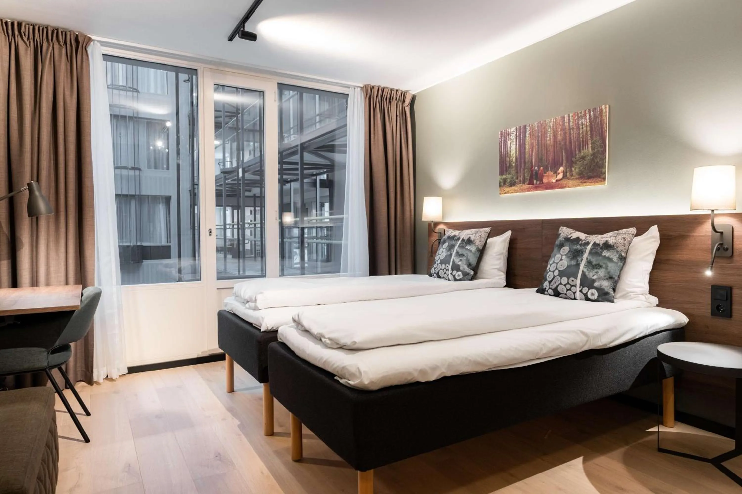 Bedroom, Bed in Scandic Hell