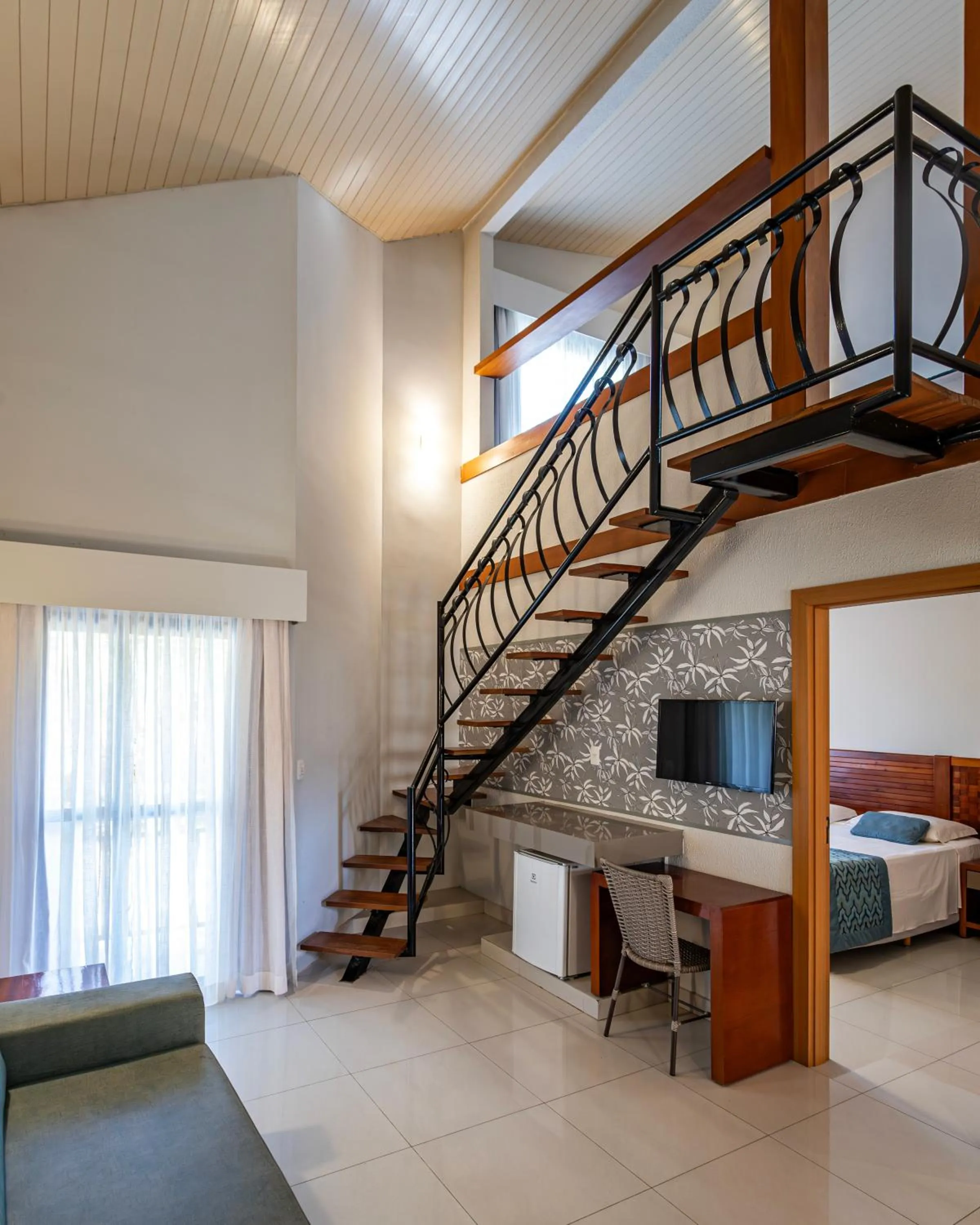 TV and multimedia, Bed in Rio Quente Resorts - Hotel Luupi