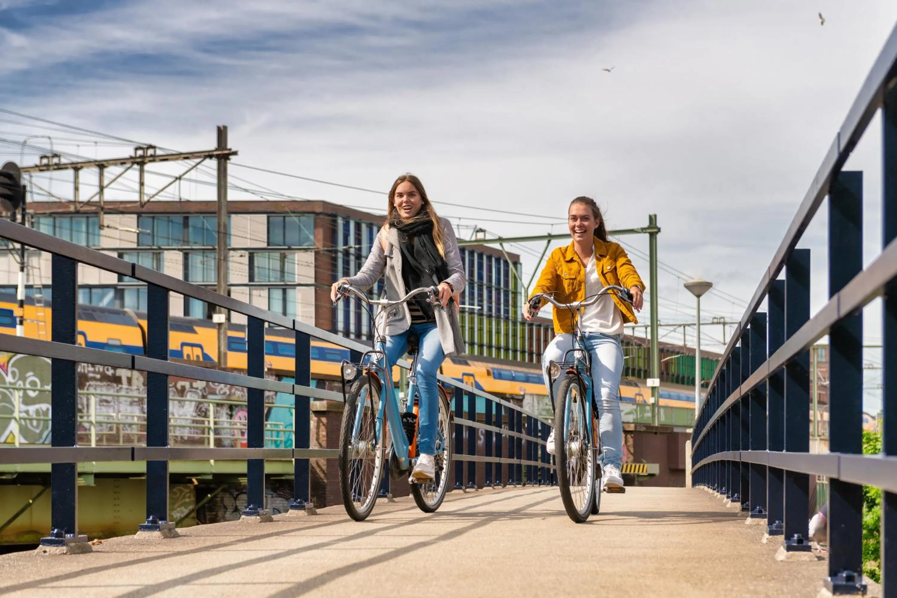Cycling in Stayokay Hostel Rotterdam - fully renovated April 2026