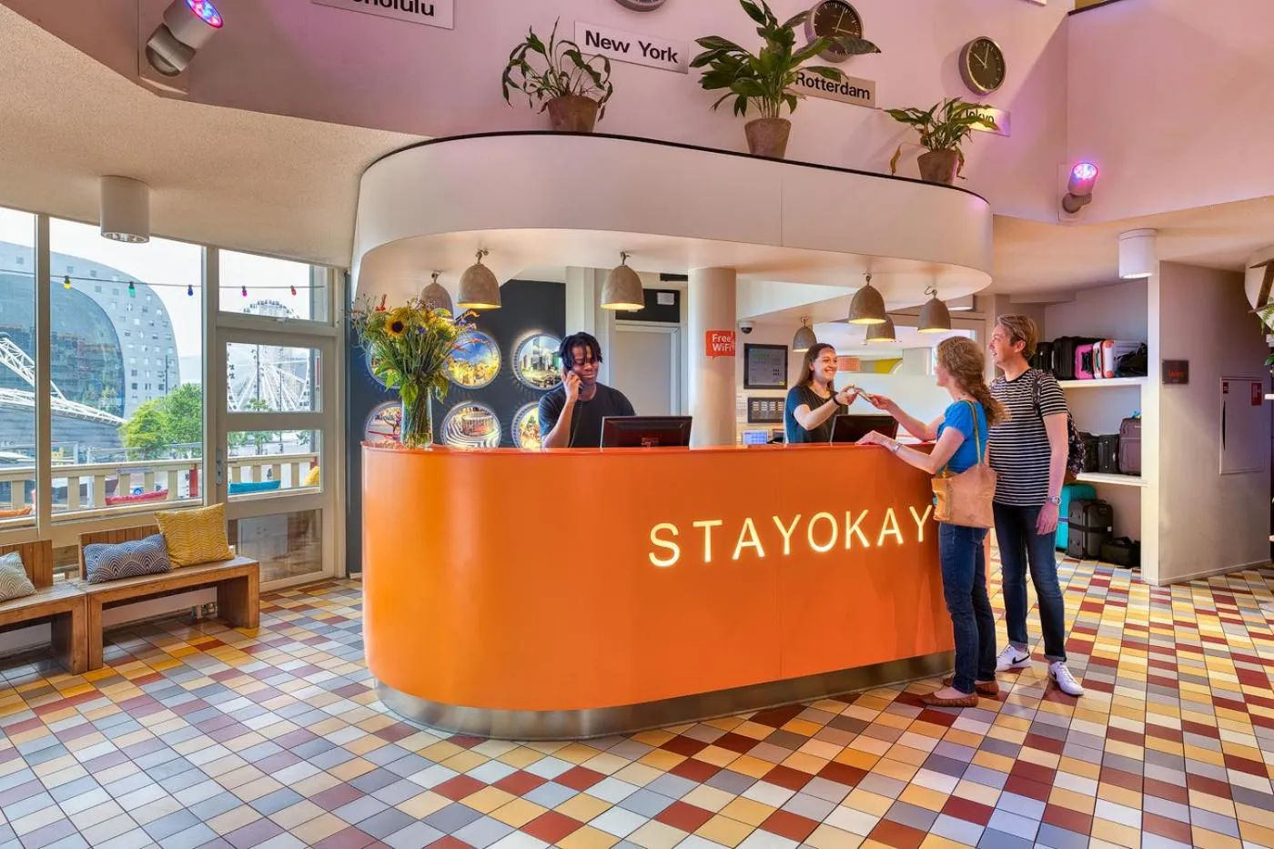 Lobby or reception in Stayokay Hostel Rotterdam - fully renovated April 2026