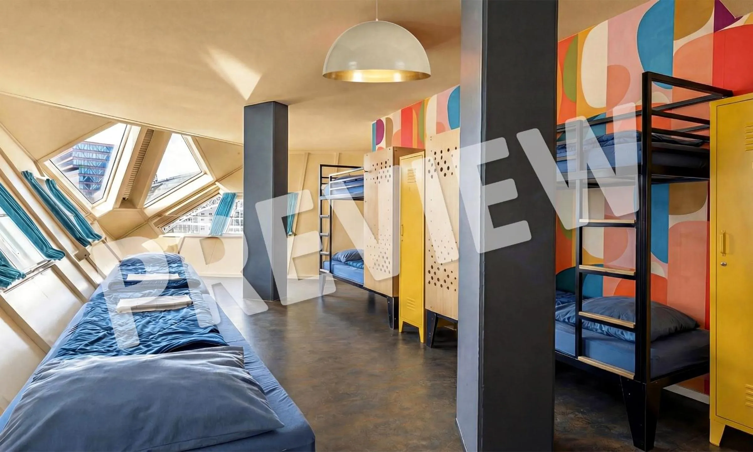 Bedroom, Bed in Stayokay Hostel Rotterdam - fully renovated April 2026