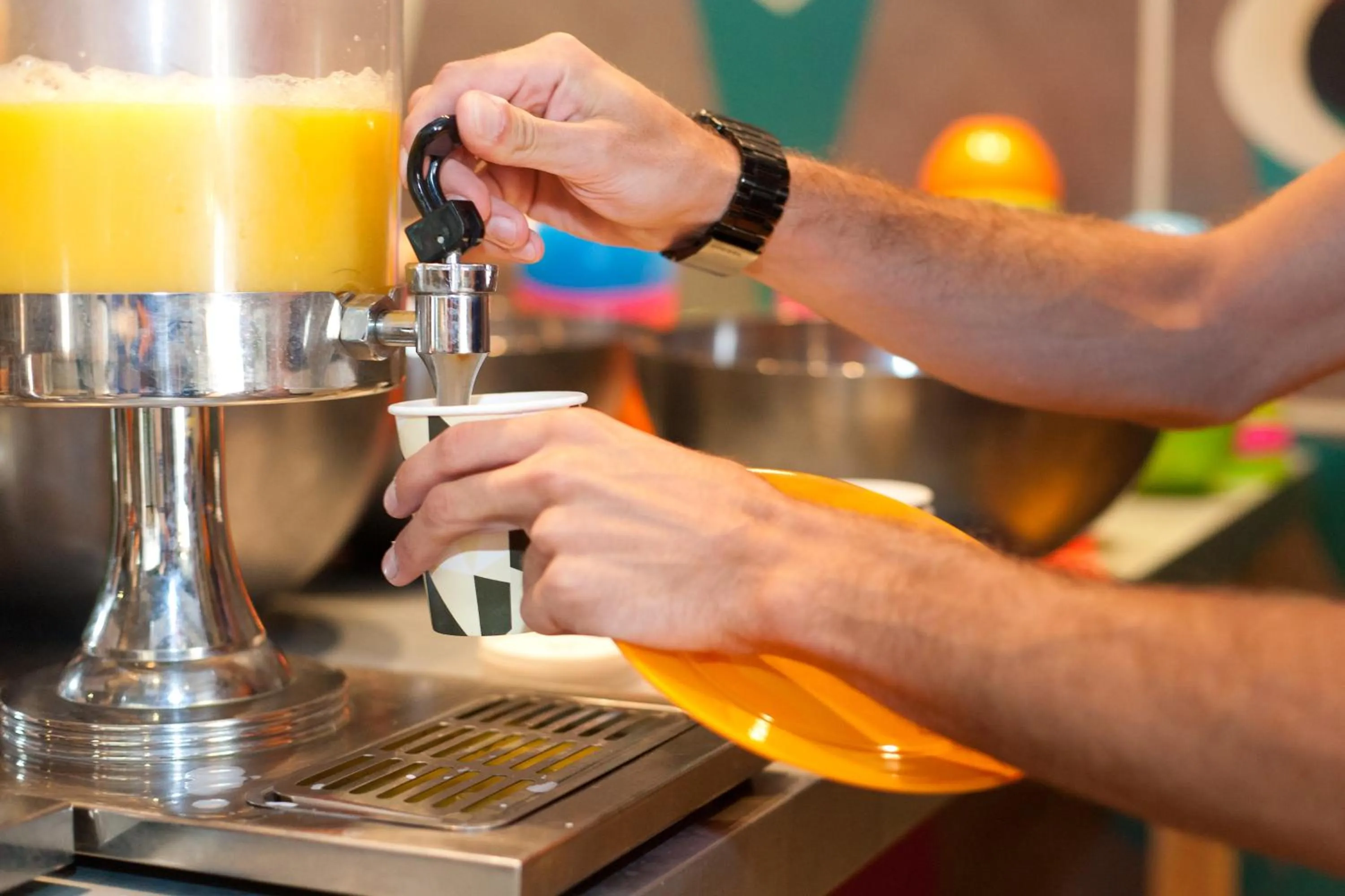 Buffet breakfast in St Christopher's Inn Barcelona