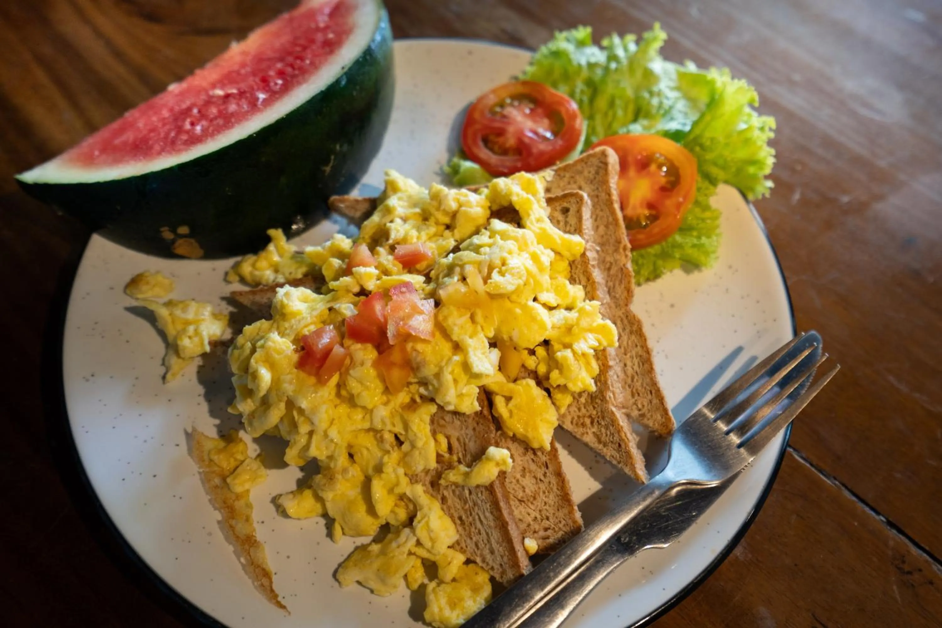 Breakfast in Interconnection Hostel