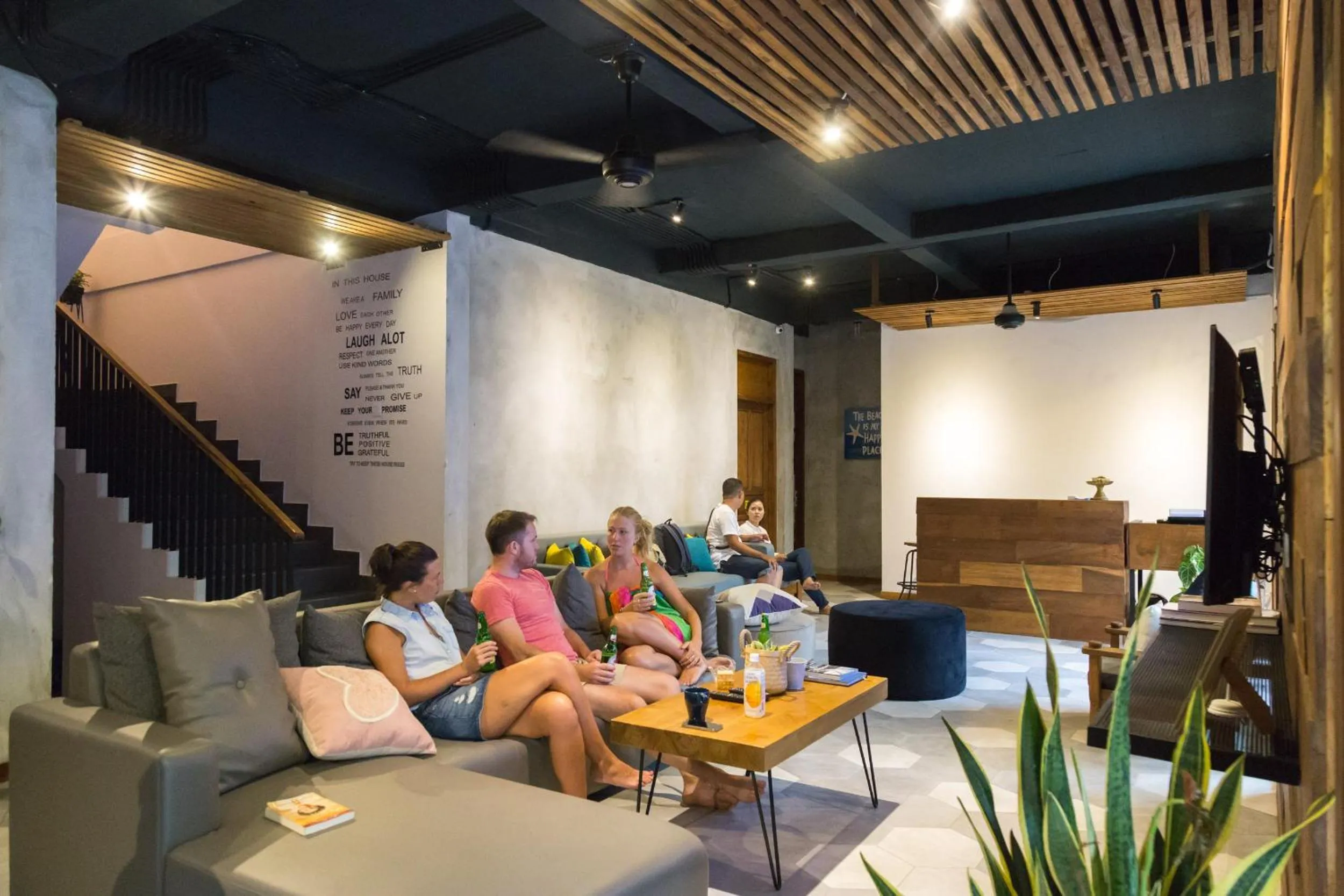 People in Interconnection Hostel