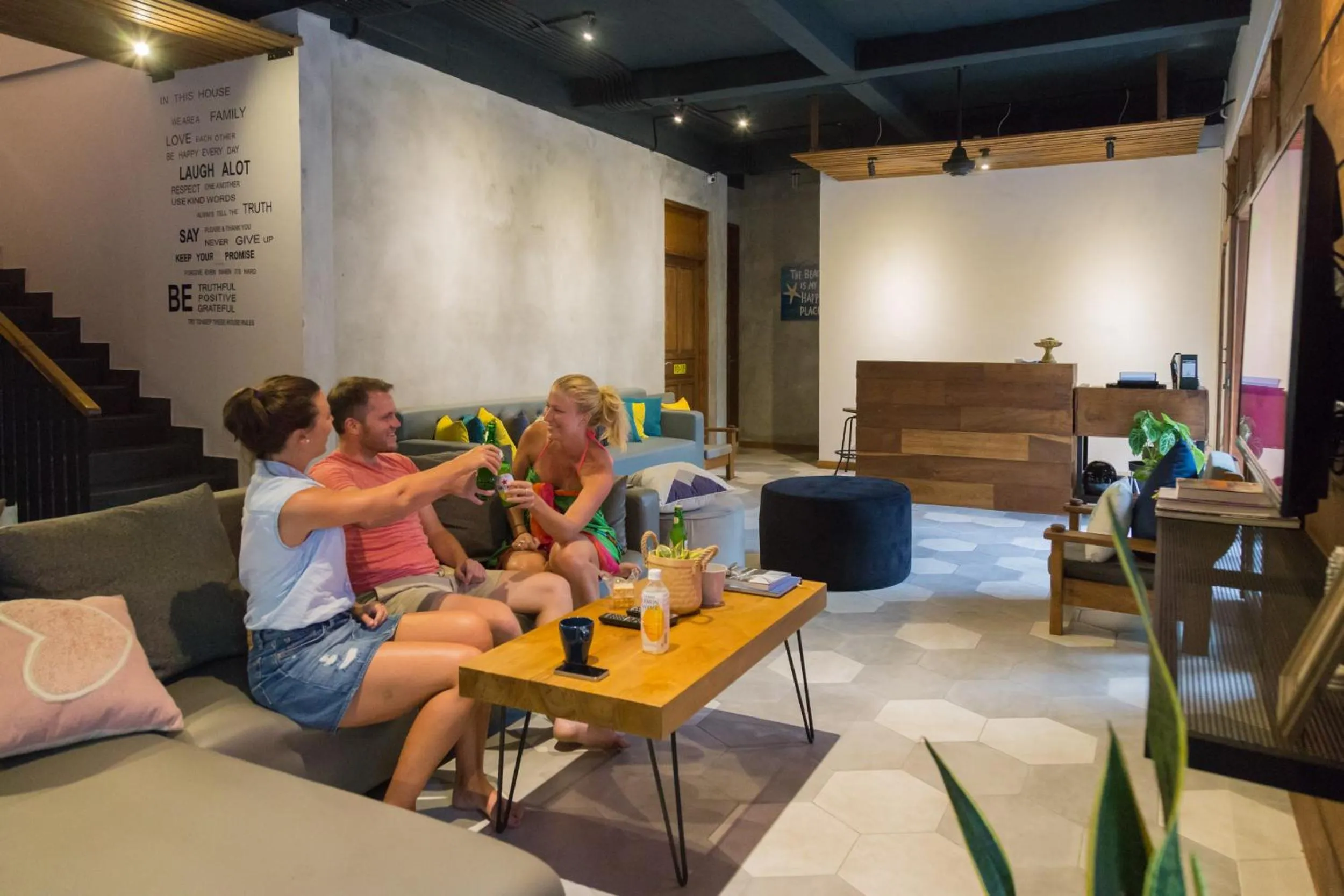 People in Interconnection Hostel