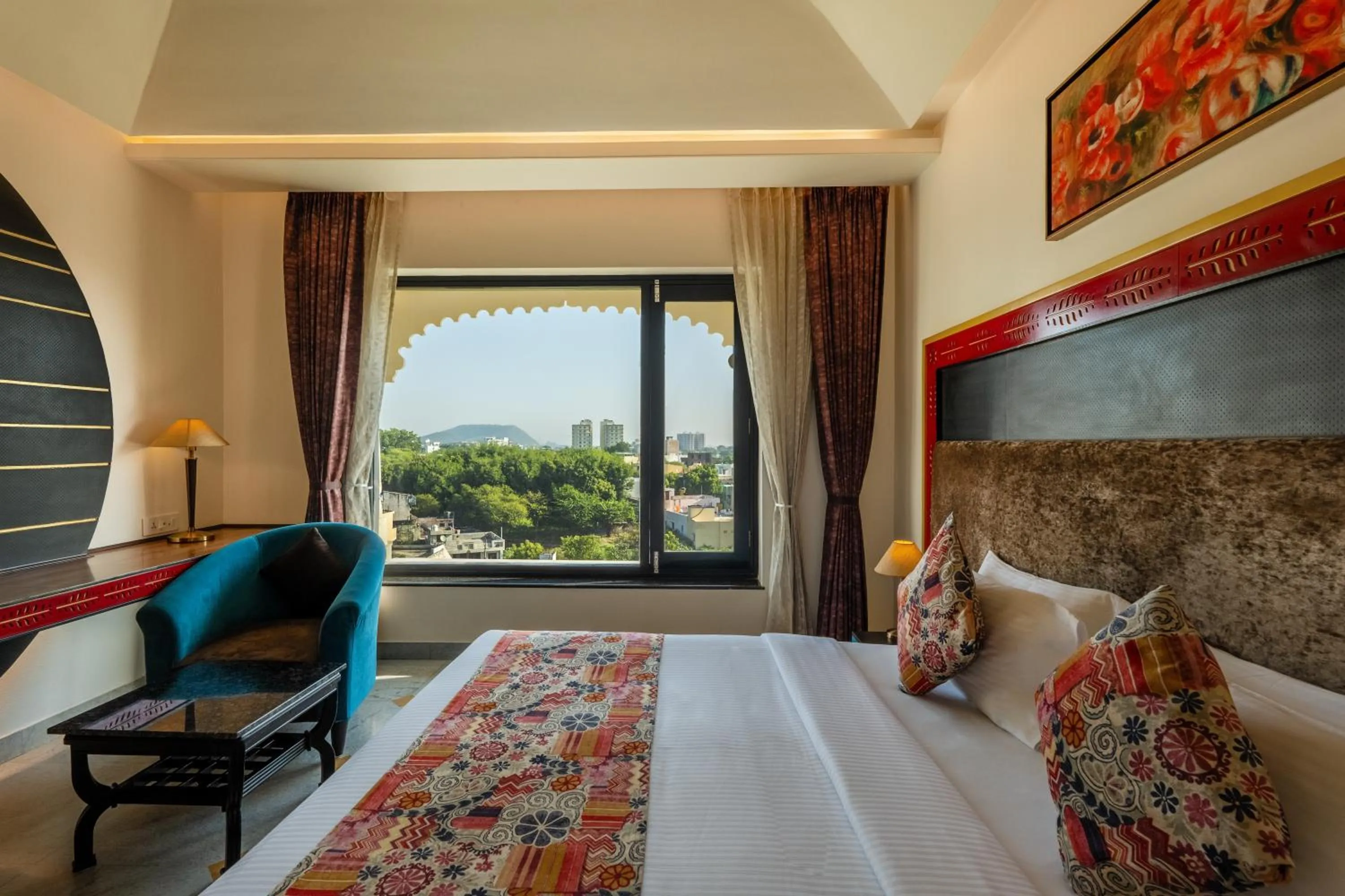 View (from property/room), Bed in Sterling Balicha Udaipur