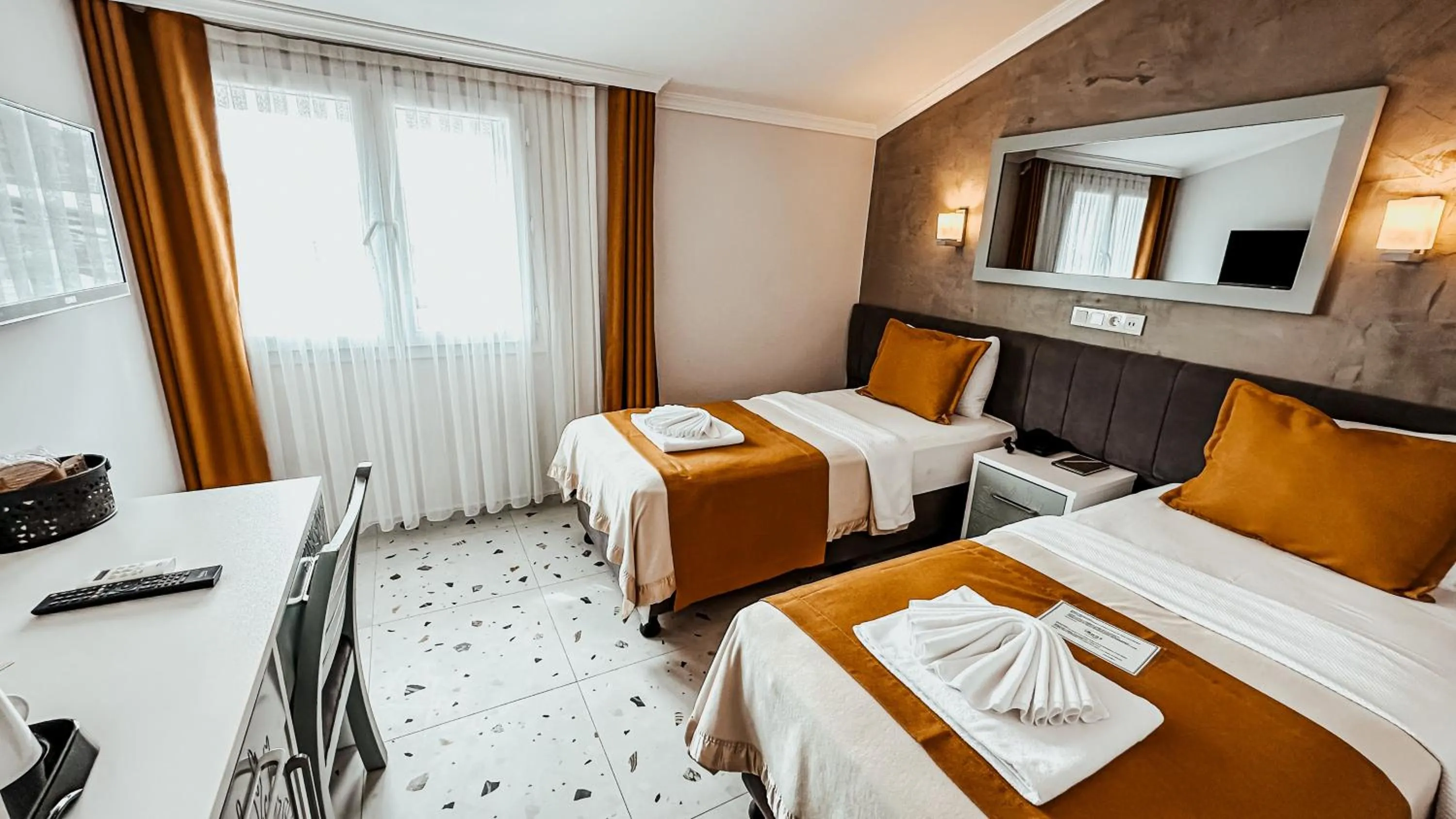 Bed in Tonoz Beach Hotel