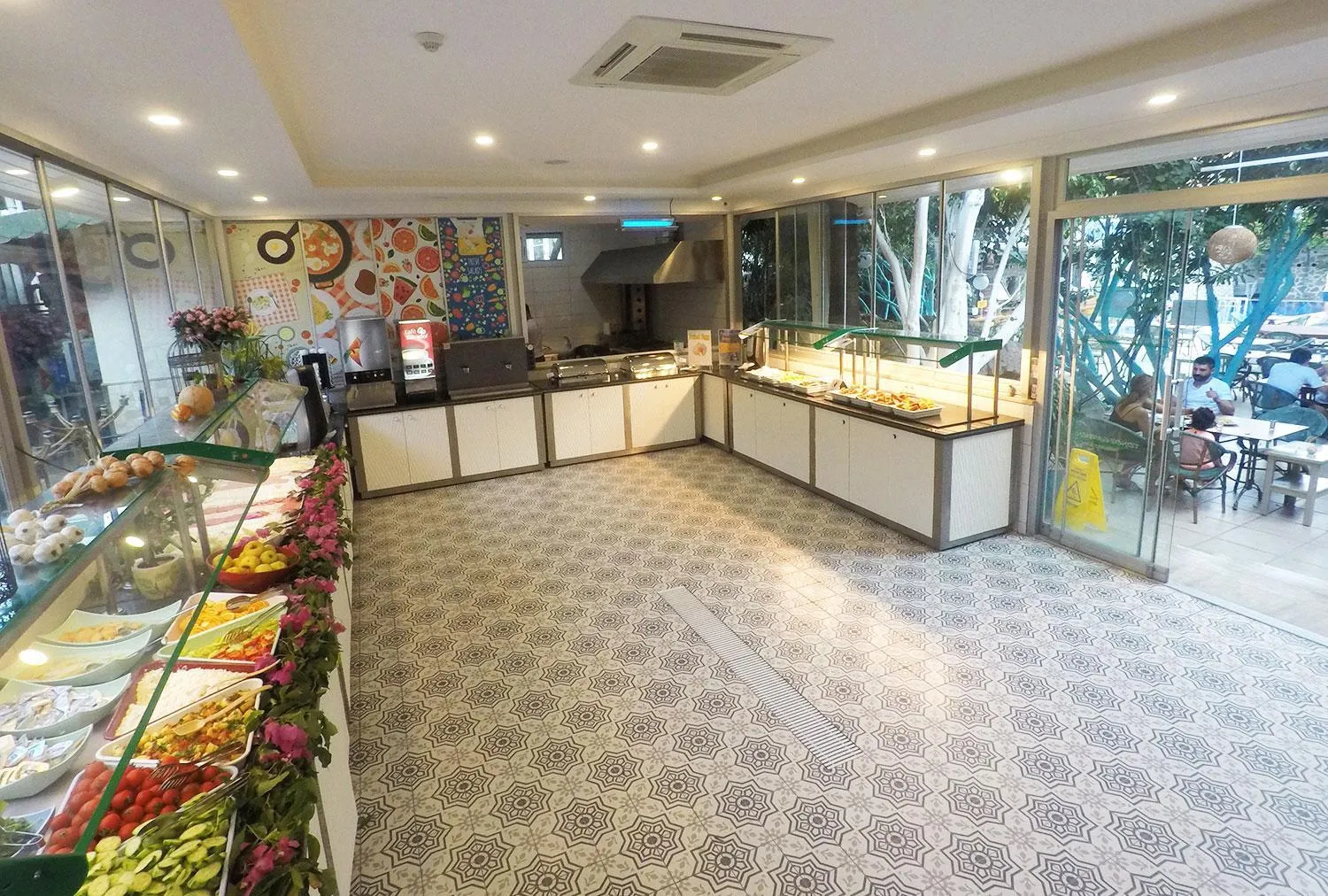 Buffet breakfast in Tonoz Beach Hotel