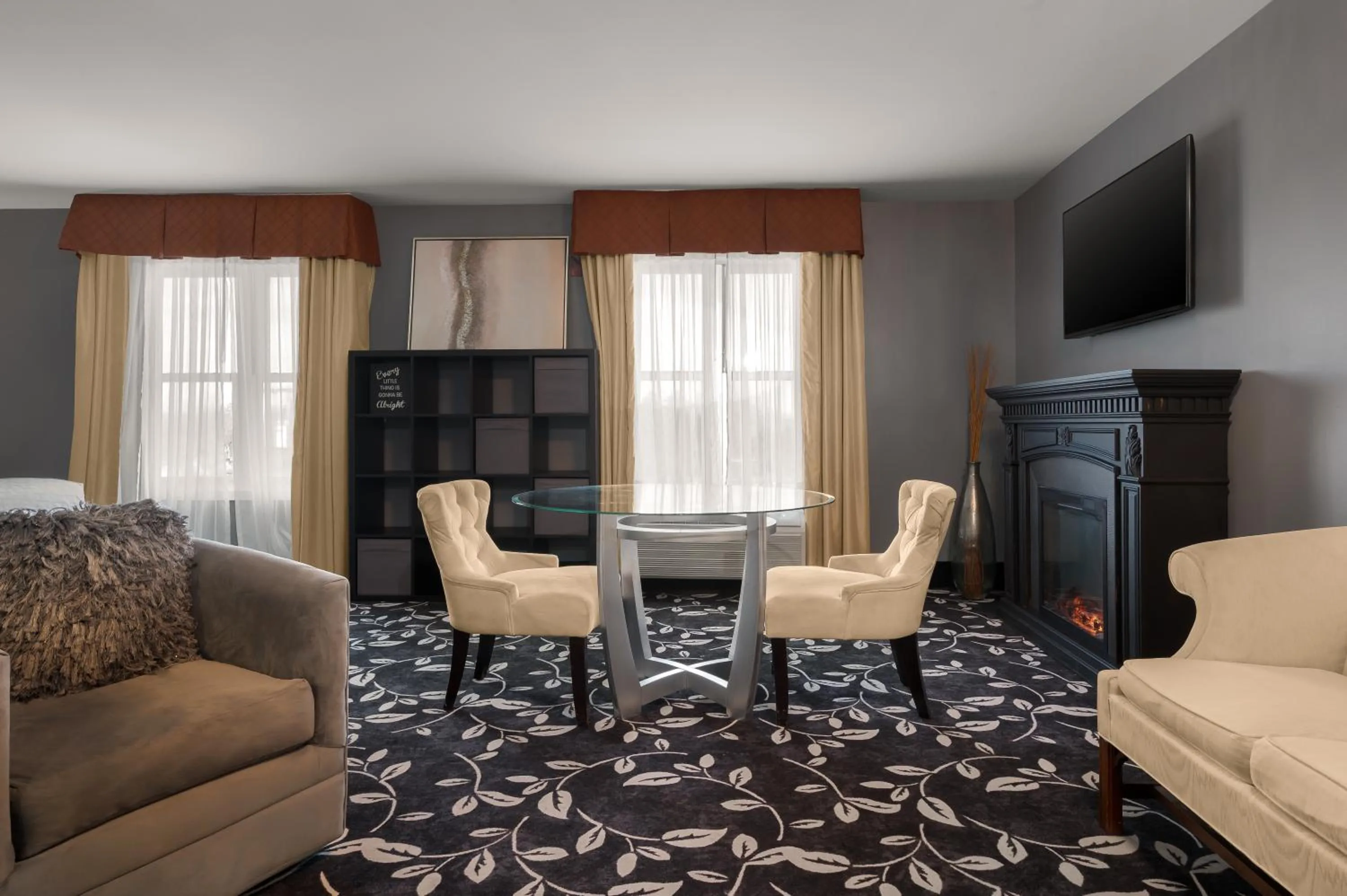 fireplace in The Inn On Sheridan