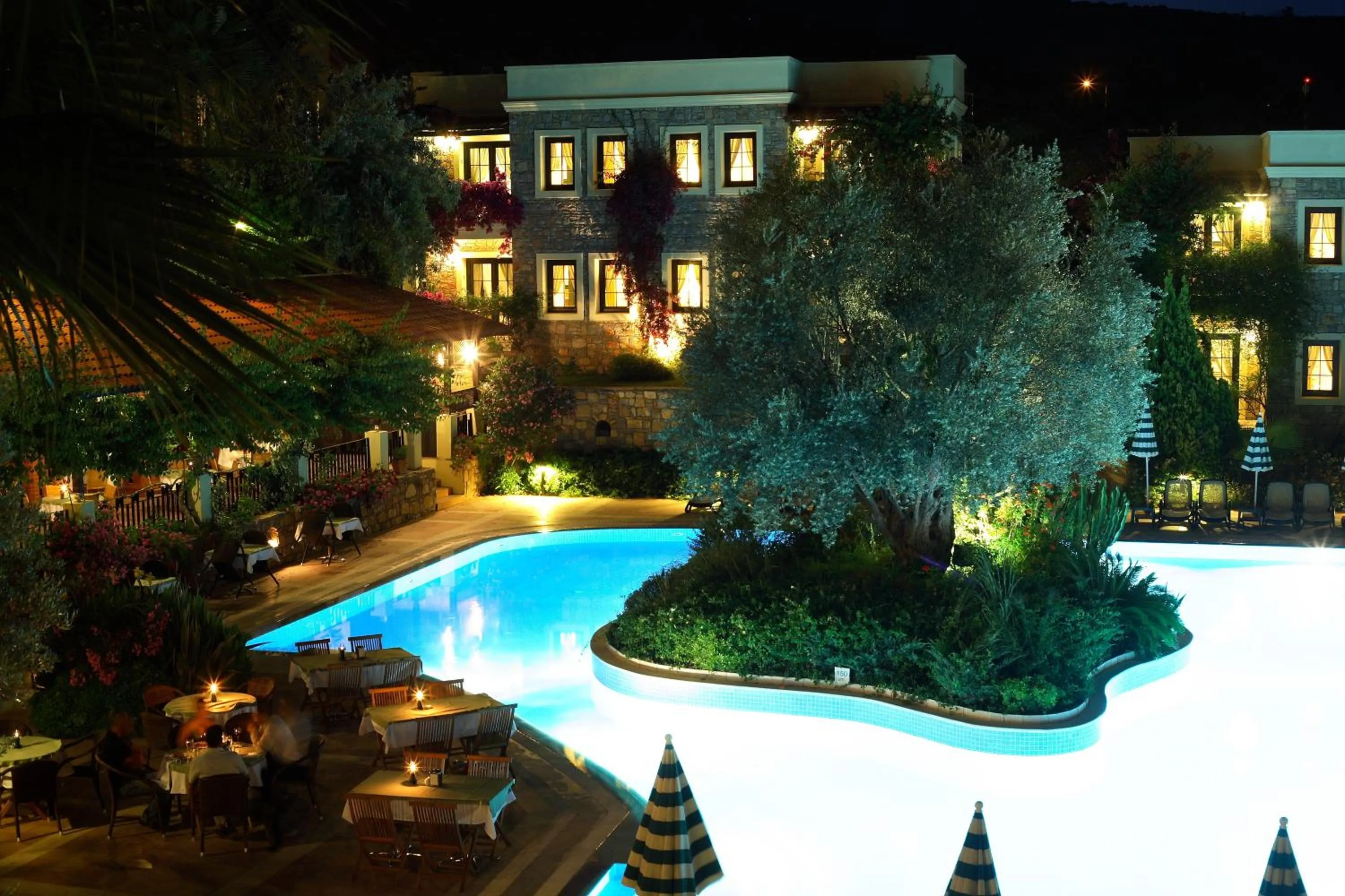 Pool view in Zeytinada Hotel