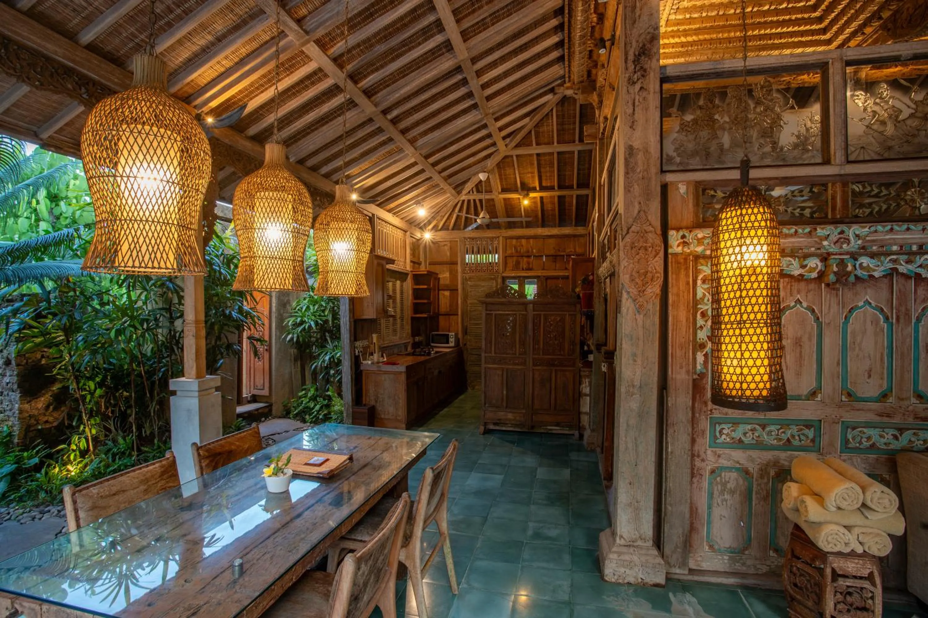 Living room in Aryaswara Villa Ubud