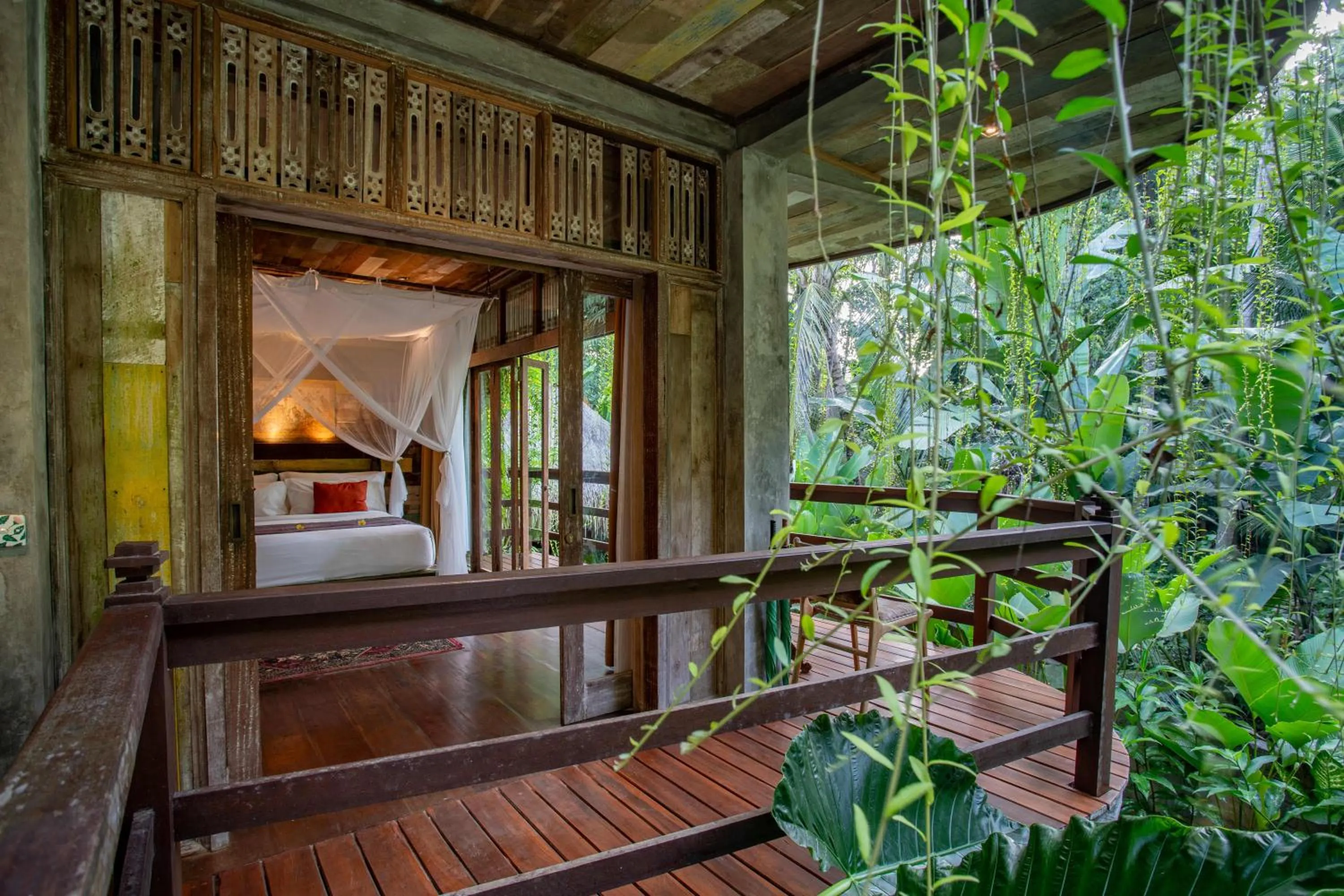 Garden, Bed in Aryaswara Villa Ubud