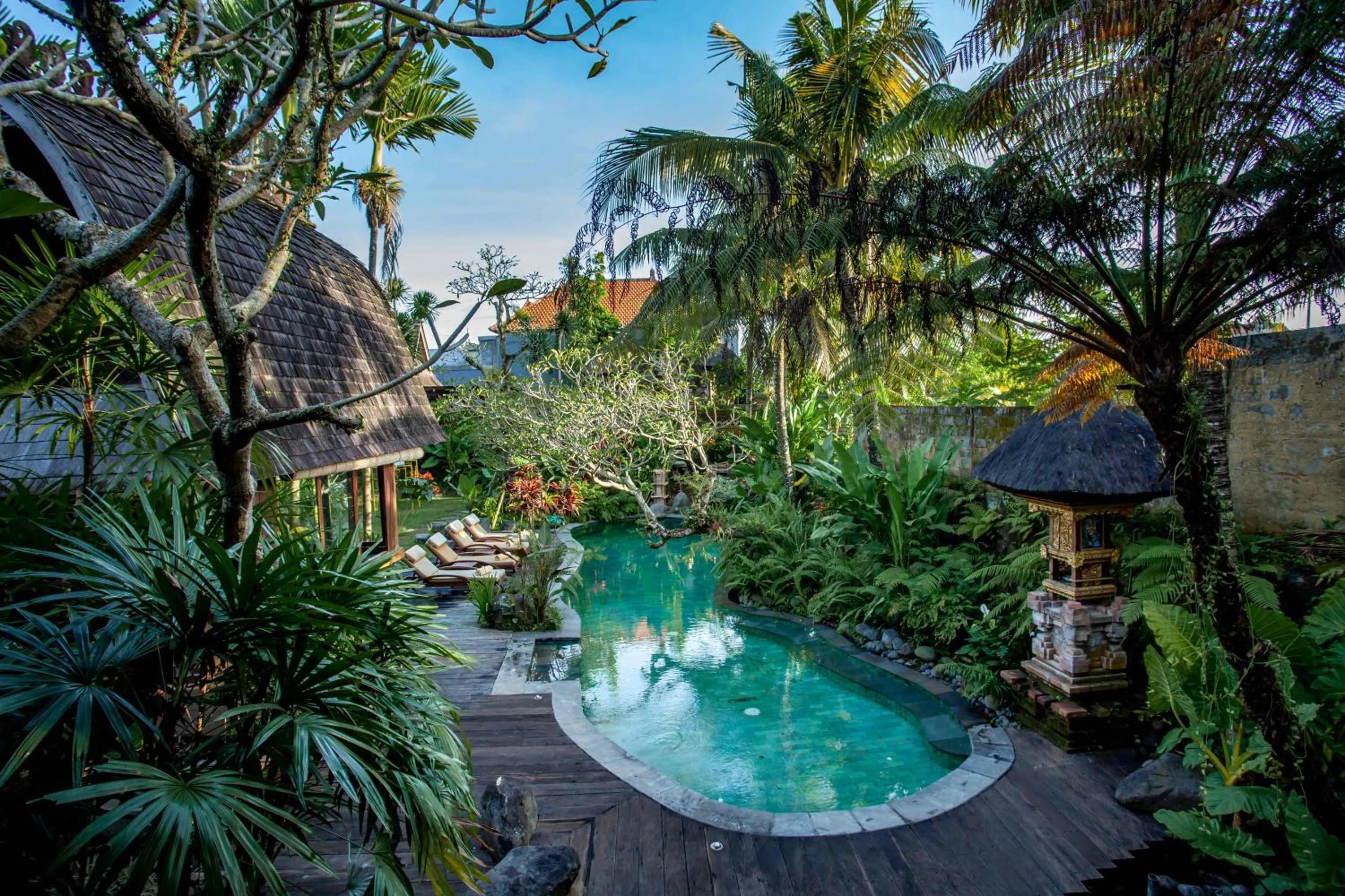 Pool view in Aryaswara Villa Ubud