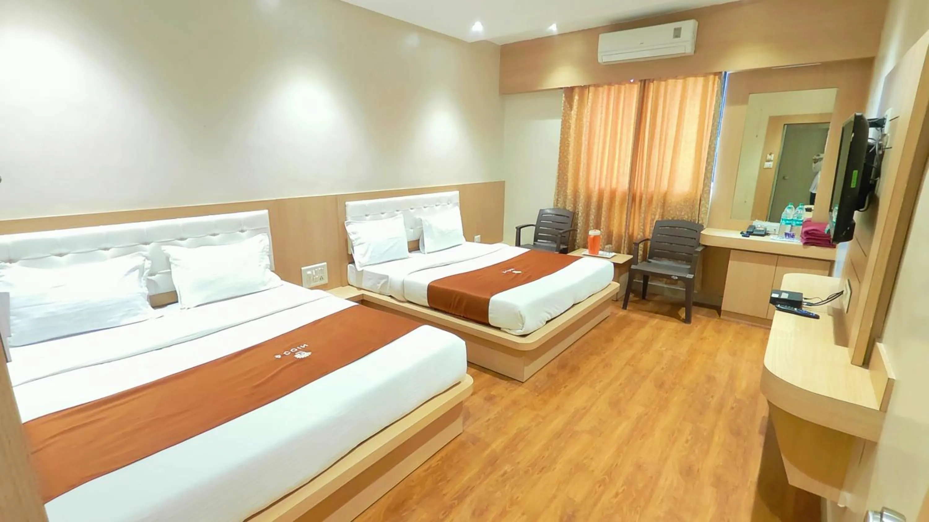 View (from property/room), Bed in Hotel Yog Palace Newly Renovated